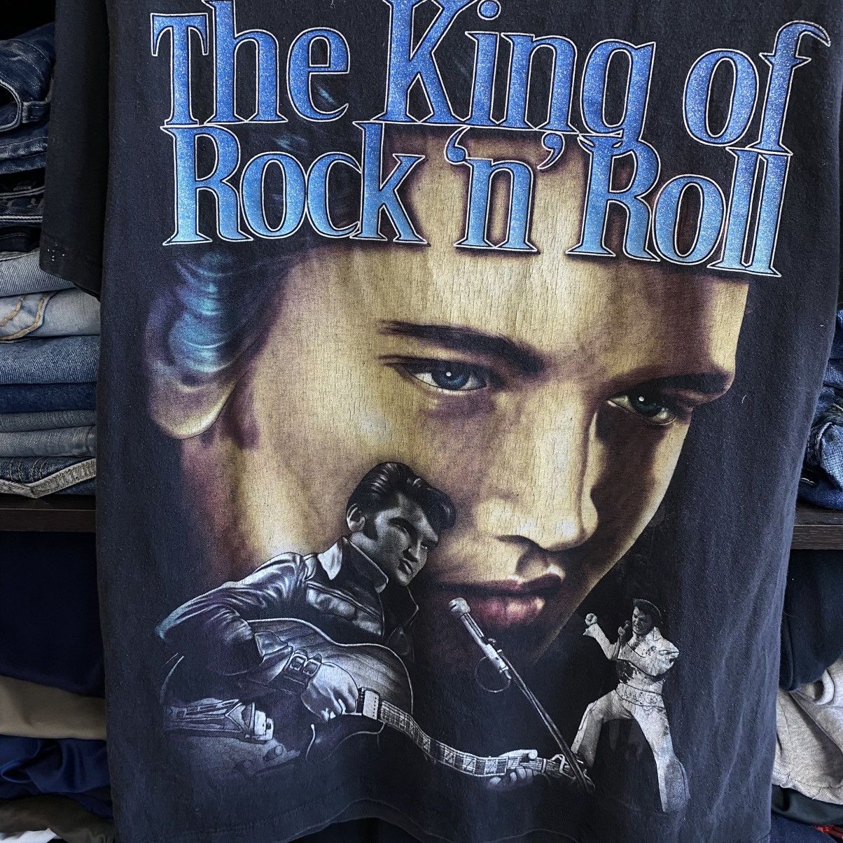 Band Tees Vintage Elvis Presley Allprint Overprinted 90’s music tee Size US M / EU 48-50 / 2 - 2 Thumbnail