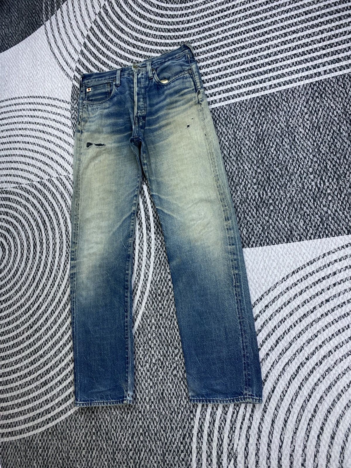 45rpm Vintage 45rpm Japan Distressed Denim Pants Size US 30 / EU 46 - 4 Thumbnail