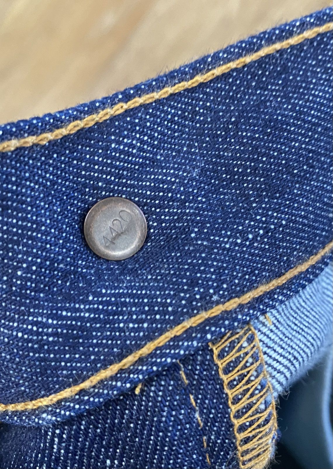 LVC × Levi's Vintage Clothing LVC Levi’s Blue Raw Denim Skinny Jeans Made in USA Talon Zip Size US 32 / EU 48 - 9 Thumbnail