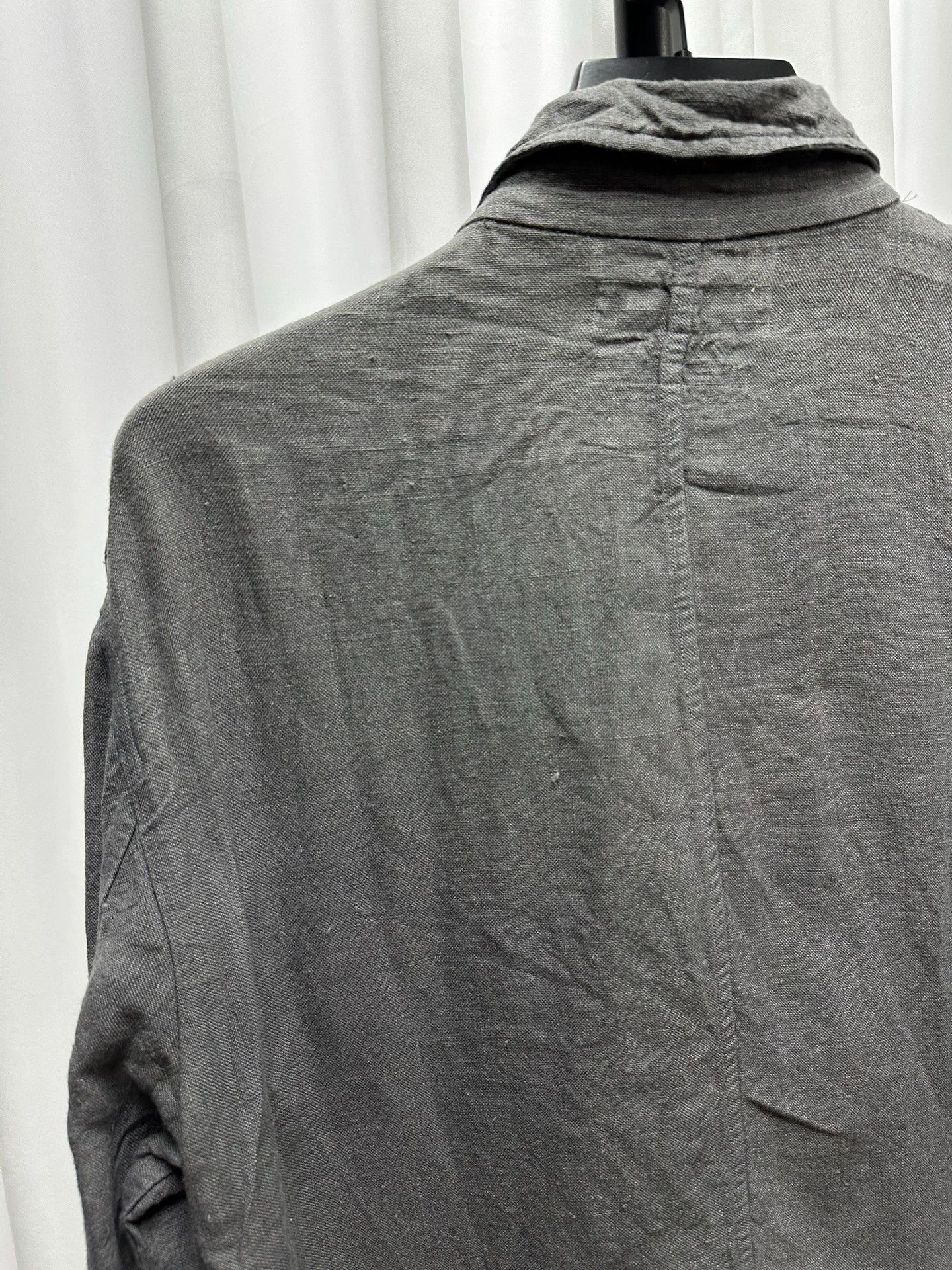 Comme des Garcons Comme des Garçons Shirt Linen Shirts M Gunmetal Gray Size US M / EU 48-50 / 2 - 6 Thumbnail