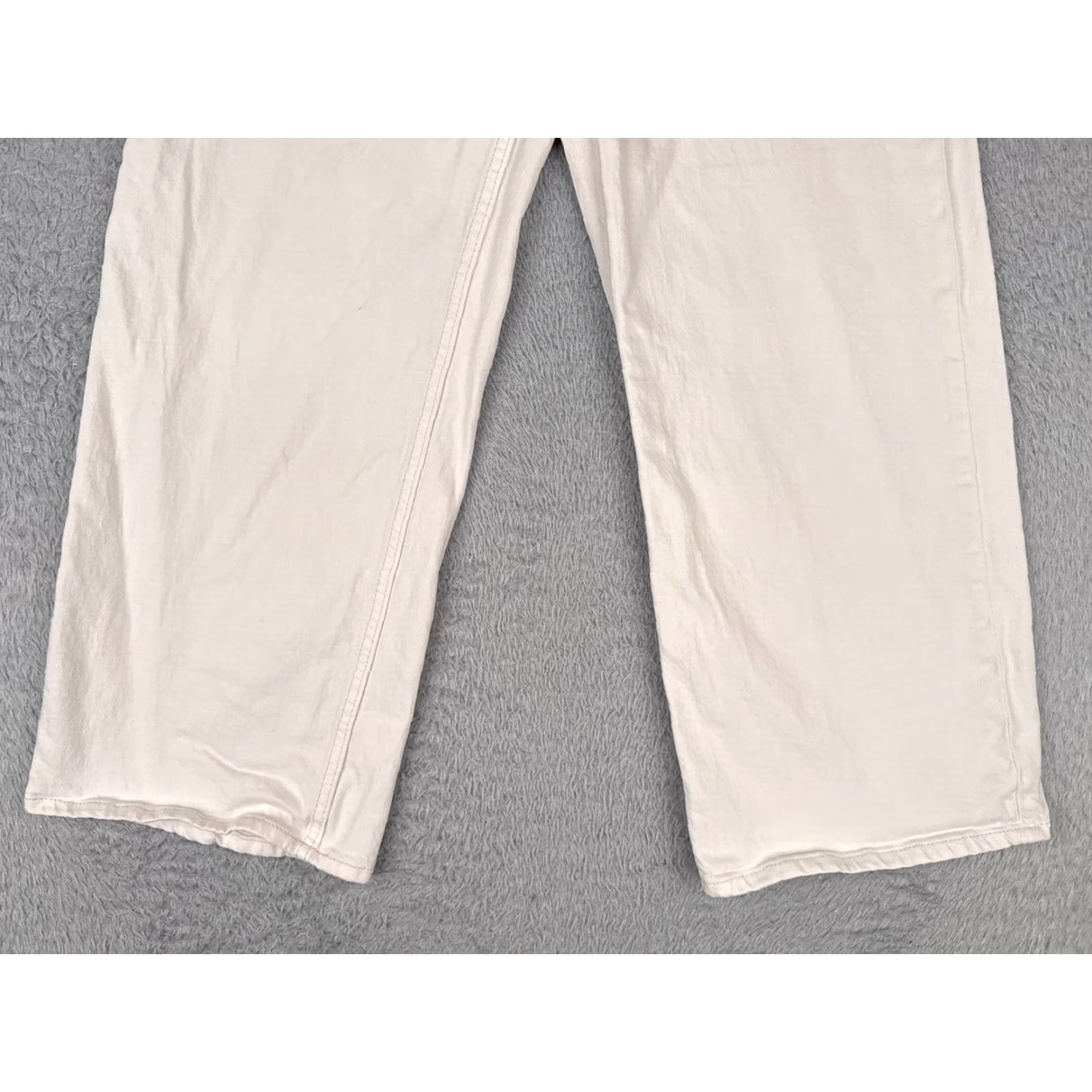 Denime &Denim Jeans White 4 Womens Cotton Denim Cropped High Rise Regular Fit 26x25 Jeans? Size 27" / US 4 / IT 40 - 2 Thumbnail