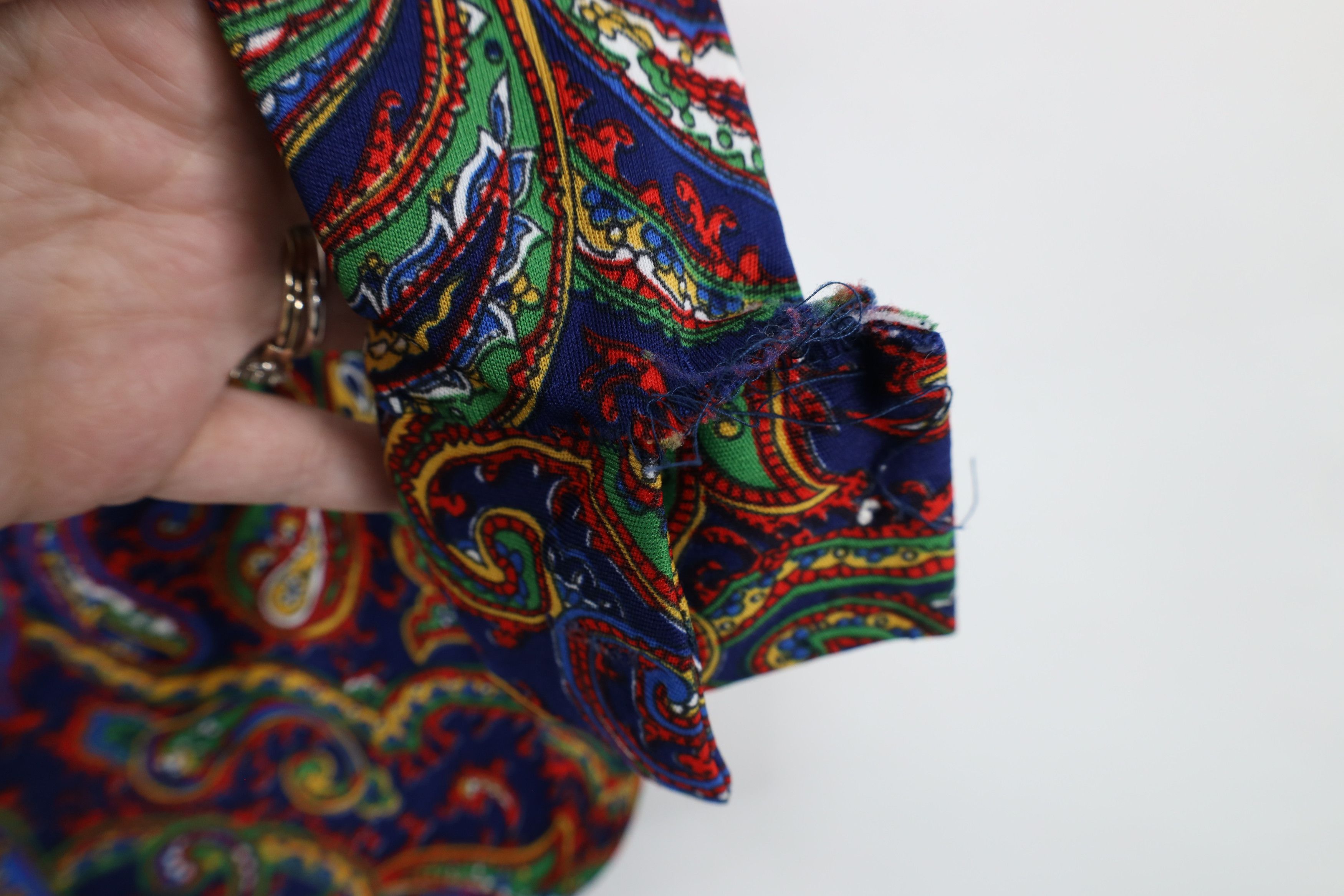 Vintage Vintage 60s 70s Streetwear Knit Collared Button Shirt Size XL / US 12-14 / IT 48-50 - 4 Thumbnail