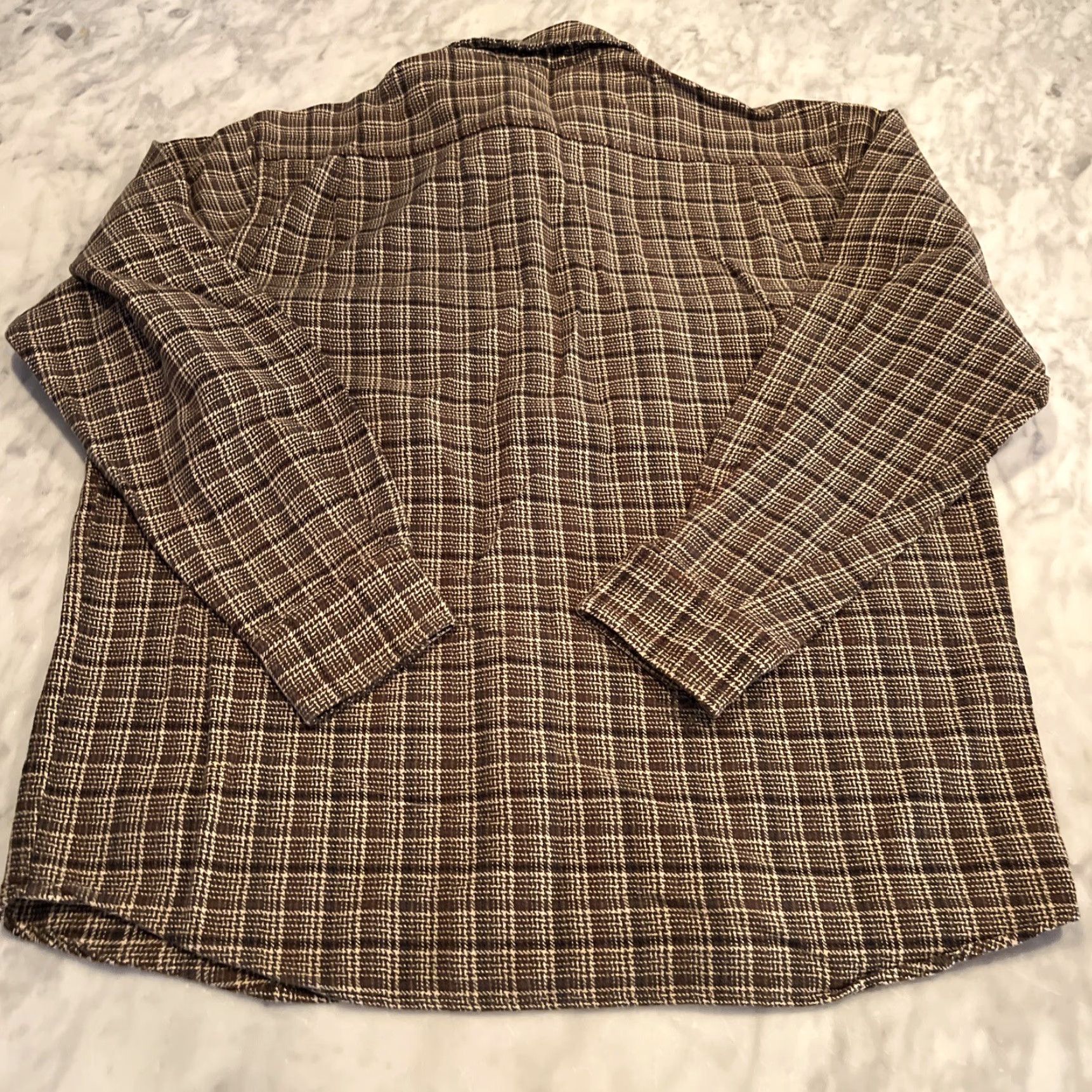 Bugle Boy VINTAGE Bugle Boy Flannel Shirt Men’s XL Brown Plaid Long Sleeve Pockets Size US XL / EU 56 / 4 - 7 Thumbnail