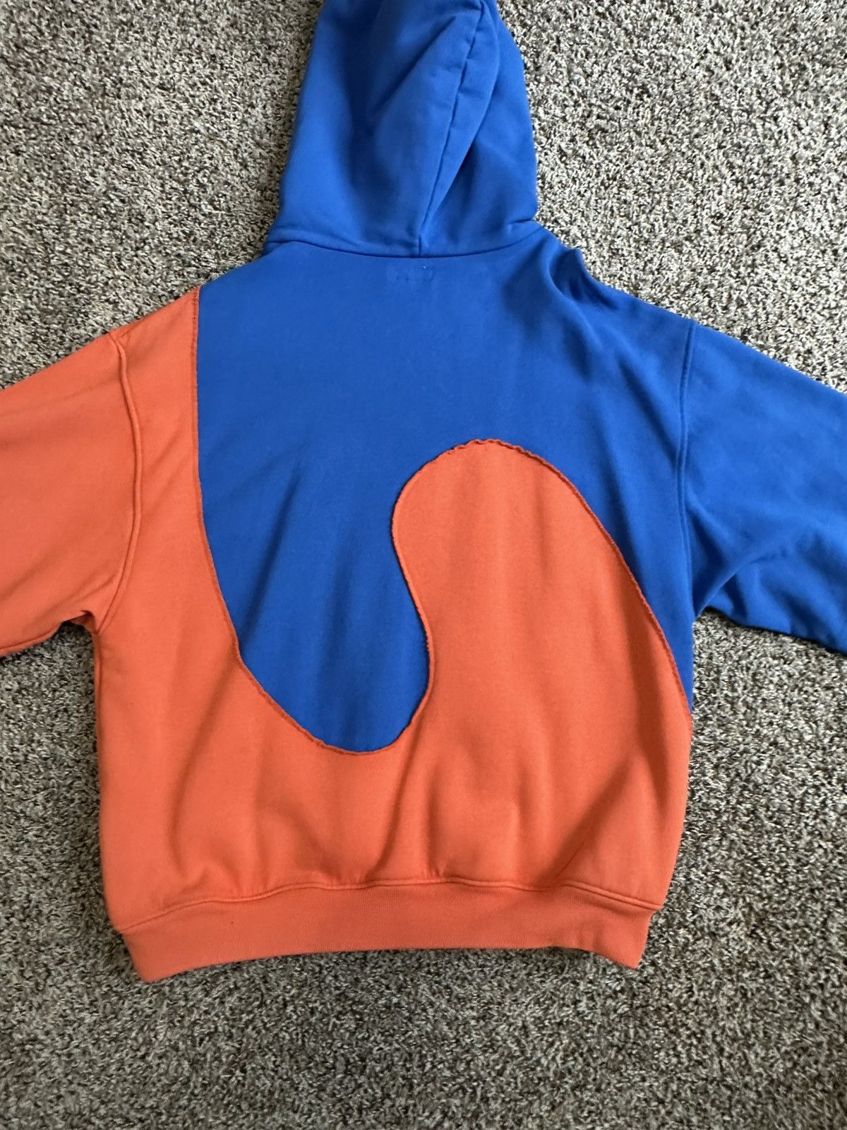 ERL ERL Colorblock Hoodie Blue Orange Swirl Oversized Size L Size US L / EU 52-54 / 3 - 2 Thumbnail
