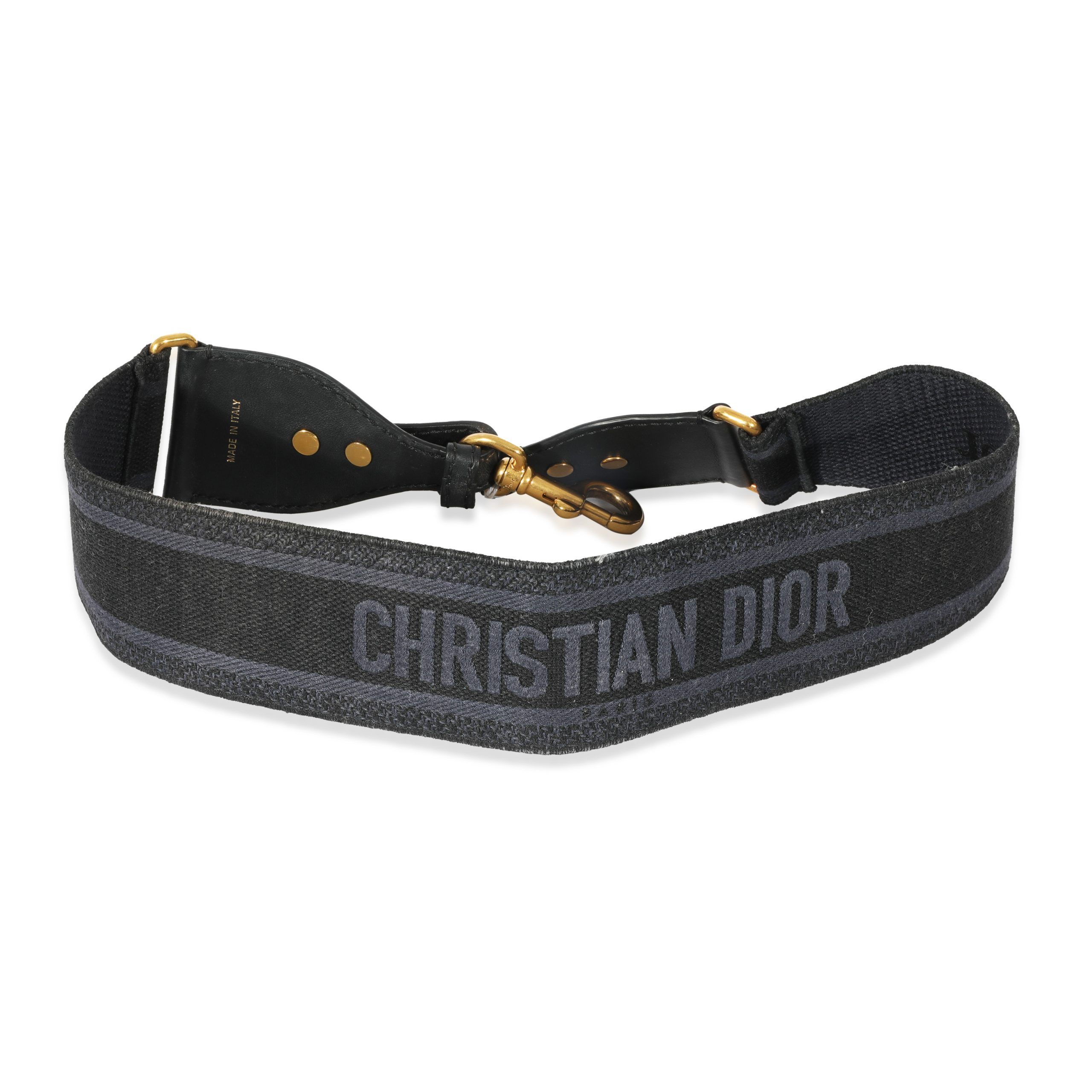 Dior Navy Embroidered Strap