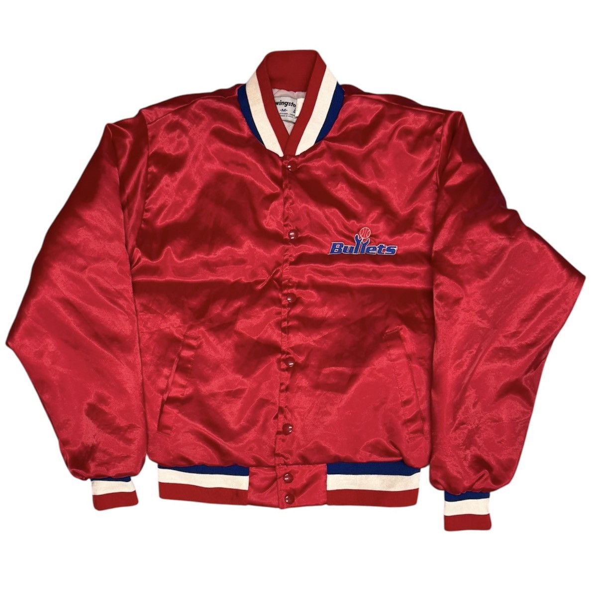 Swingster Vintage 80s 90s Washington BULLETS Varsity Jacket - NBA Size US M / EU 48-50 / 2 - 3 Thumbnail