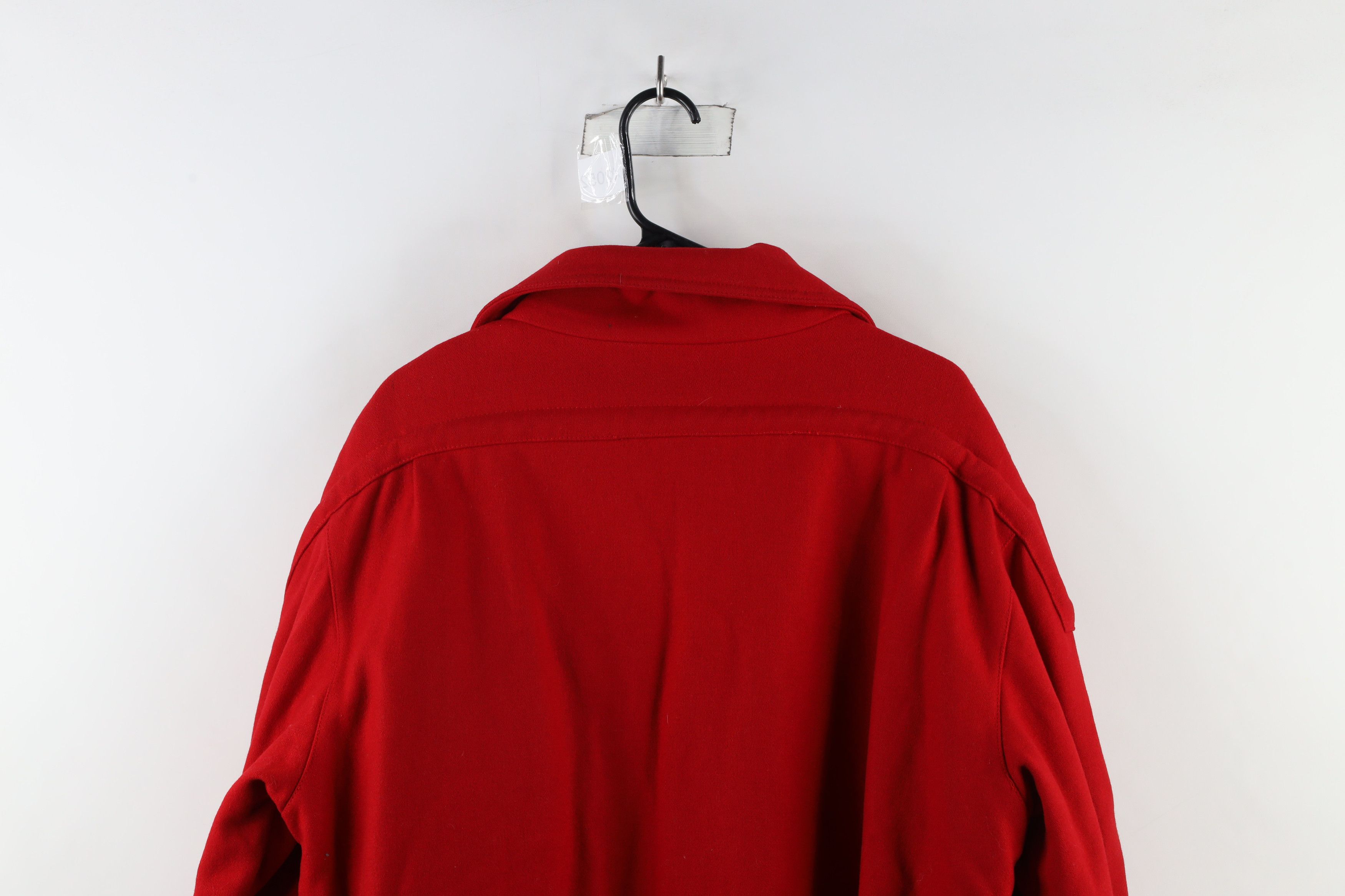 Vintage Vintage 90s Streetwear Wool Cafe Racer Bomber Jacket Red Size US L / EU 52-54 / 3 - 16 Thumbnail
