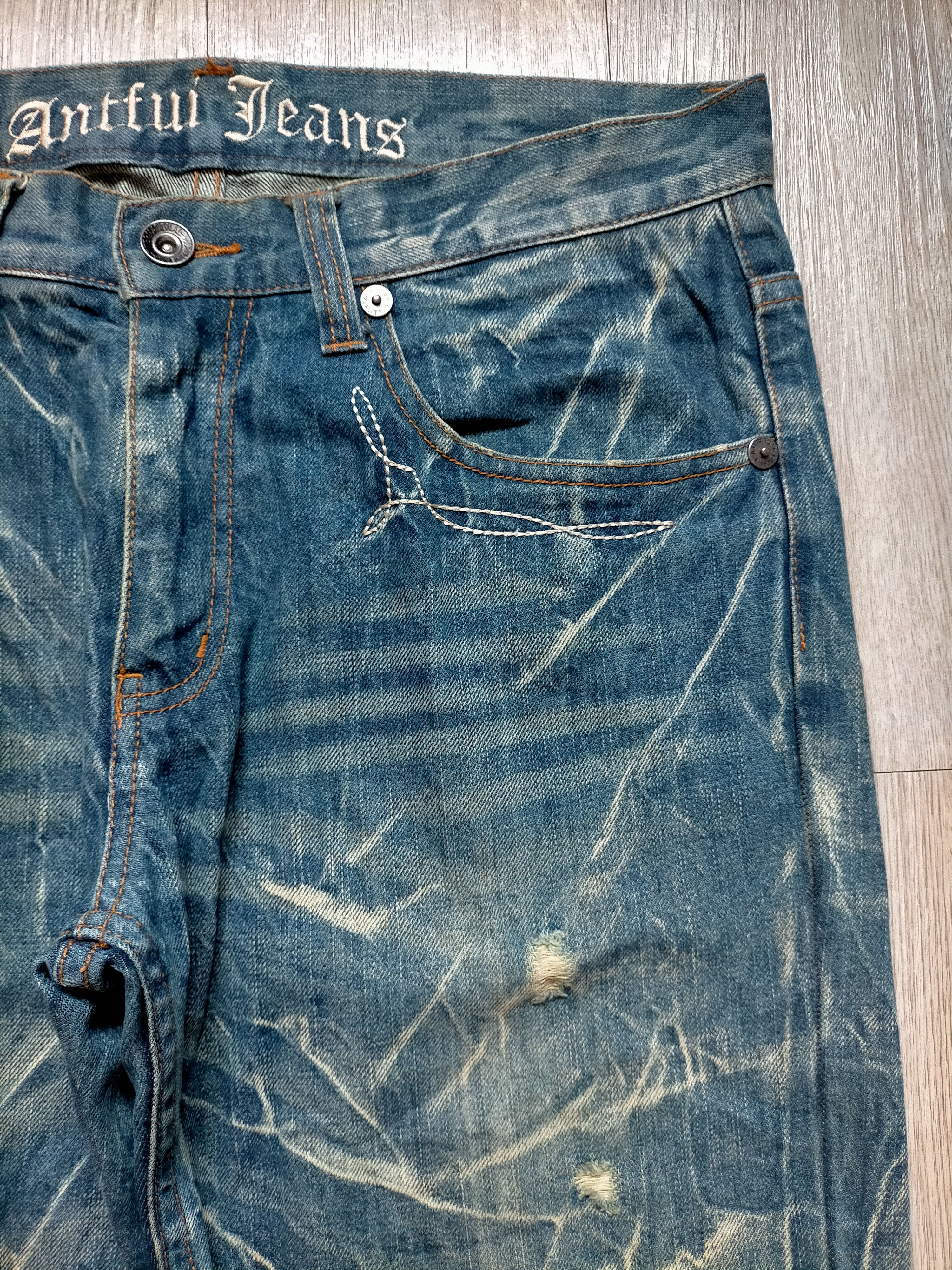 Le Grande Bleu (L.G.B.) Flare Antfui Jeans Acid Wash boot cut denim Size US 33 - 5 Thumbnail