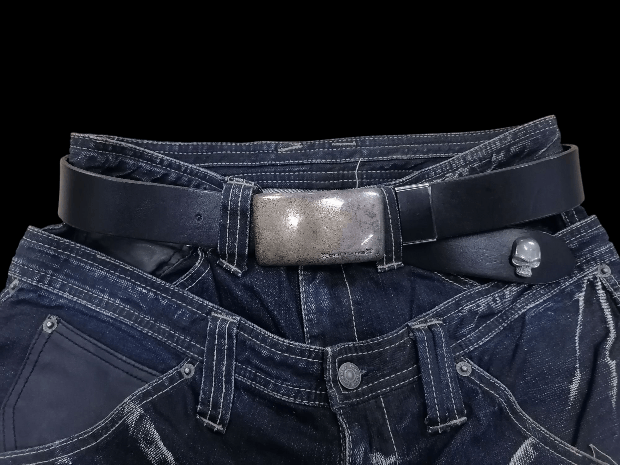 Jack Rose Collars Skull Logo Japan Leather Craft Belts