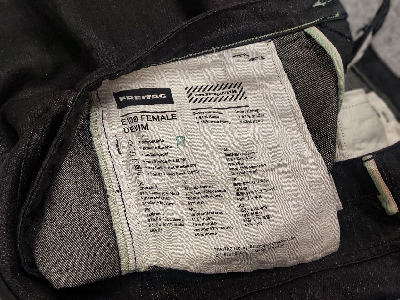 Freitag Freitag E100 Female japanese selvedge Denim Jeans Pants Size US 30 / EU 46 - 17 Thumbnail