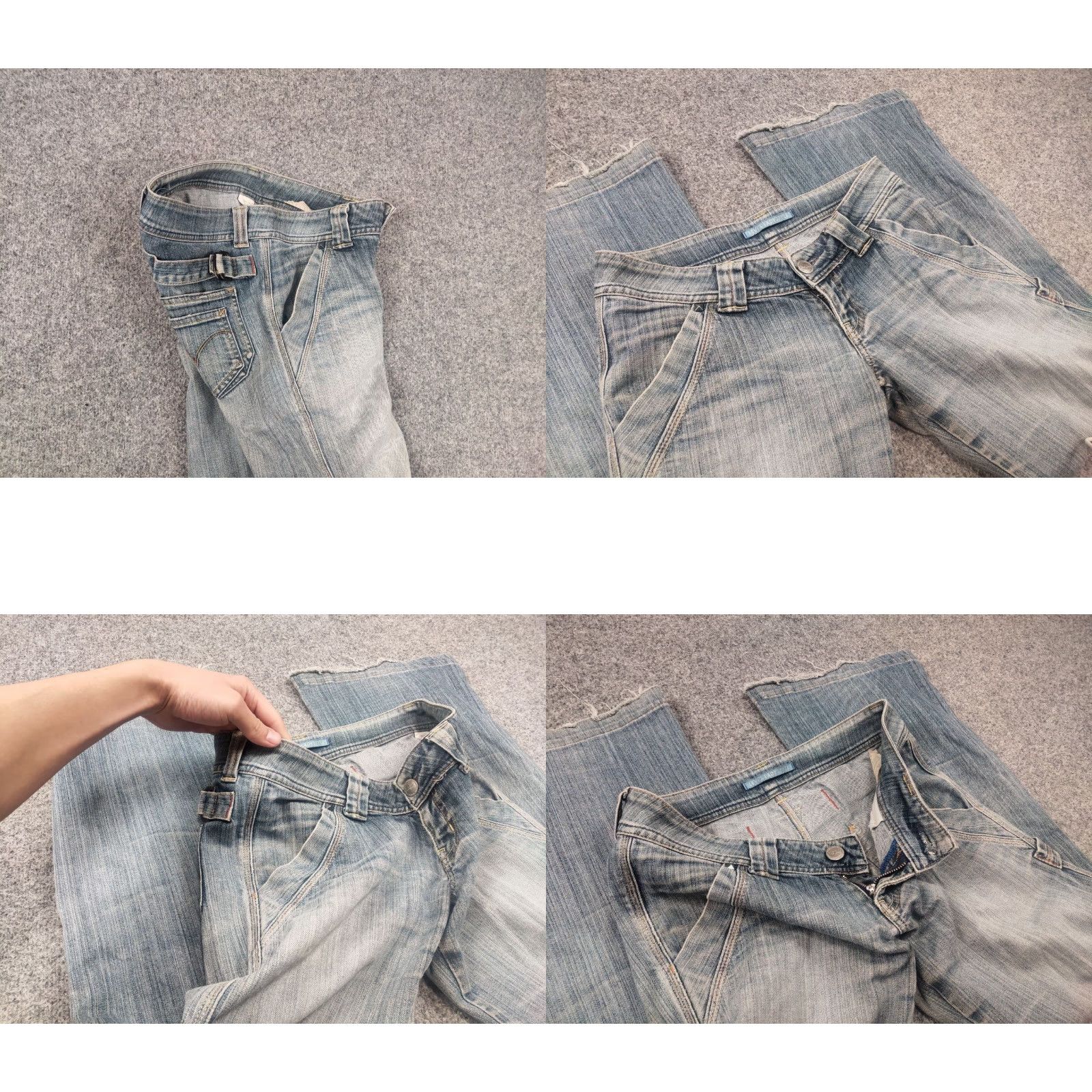 Levi's VINTAGE Levi's 90's Lady Style Low Rise Bootcut Jeans Japan Made 29 Blue Denim 5-Pocket Design Womens Size 29" - 9 Thumbnail