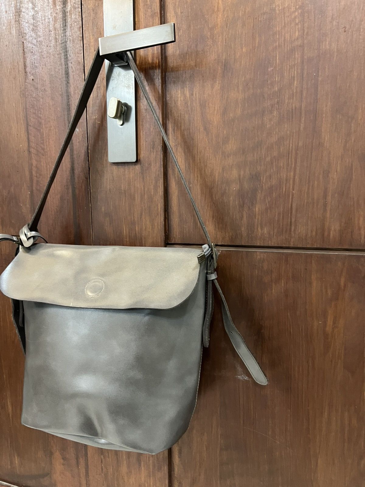 Genuine Leather Japanese Brand Leather Sling / Crossbody Bag Size ONE SIZE - 2 Thumbnail