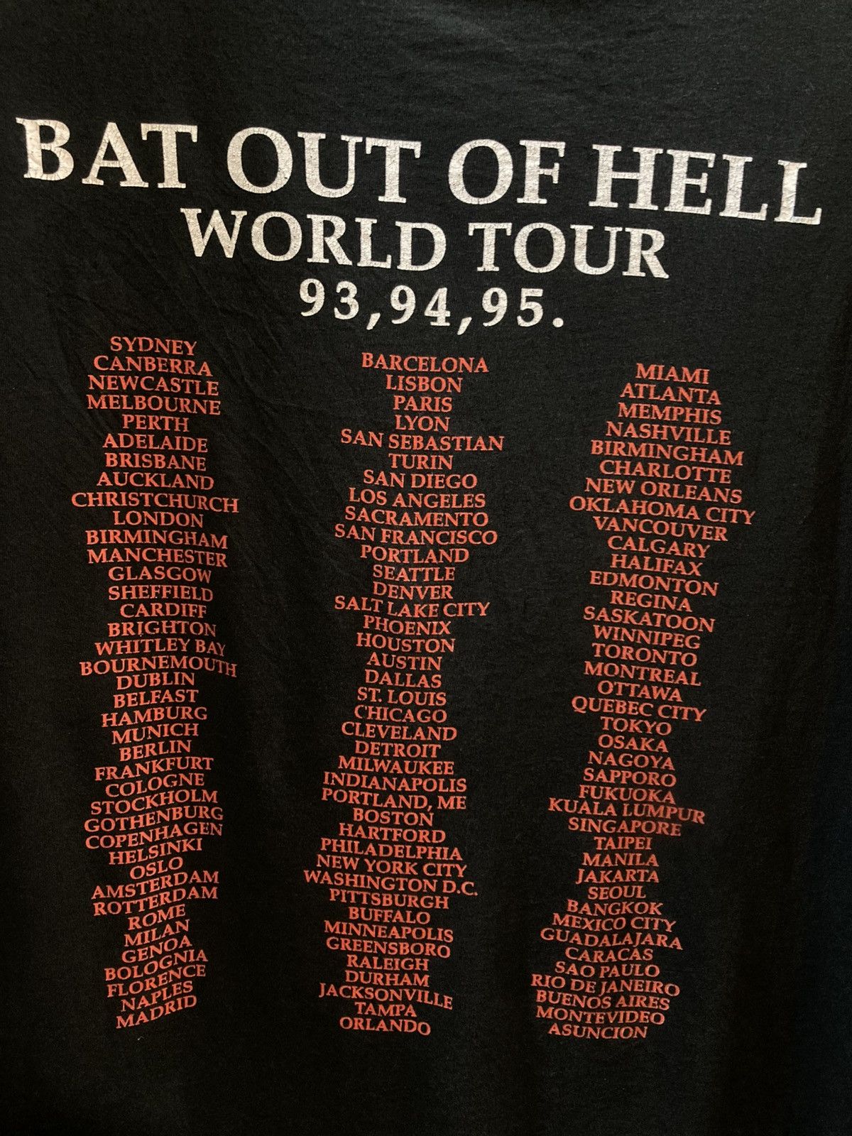 Band Tees Meat Loaf vintage tee 1995 Size US L / EU 52-54 / 3 - 6 Thumbnail