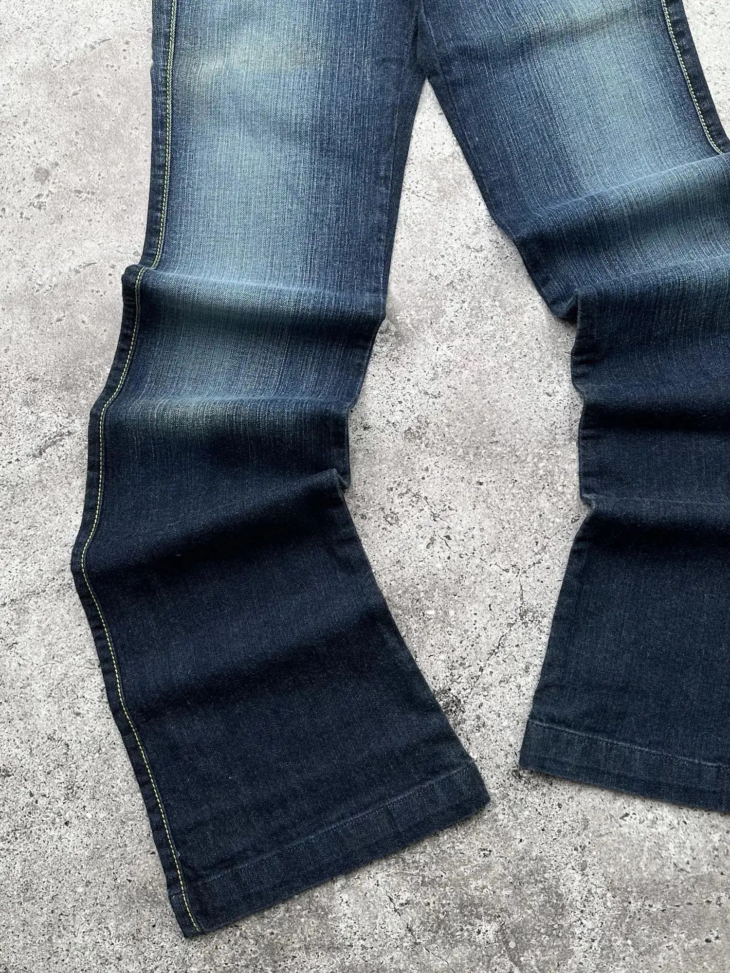 Japanese Brand Vintage Flare Jeans C563(V606) Size 25" / US 0 / IT 36 - 3 Thumbnail