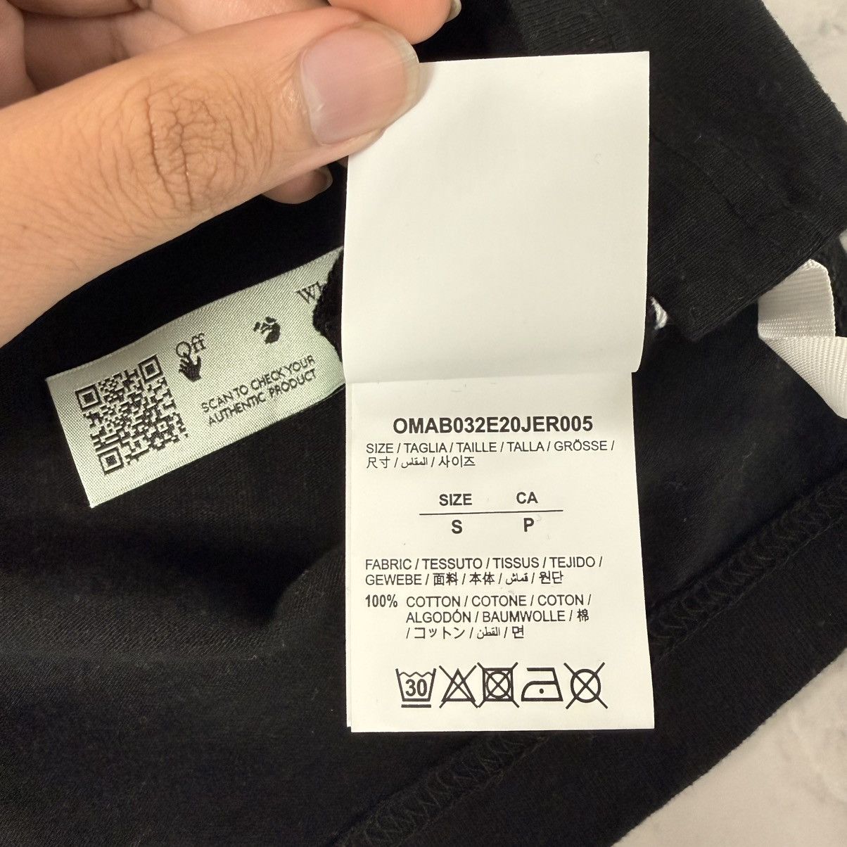 Off-White Off-White Black Big Logo Oversized Mock Neck LS T-Shirt Size US S / EU 44-46 / 1 - 5 Thumbnail