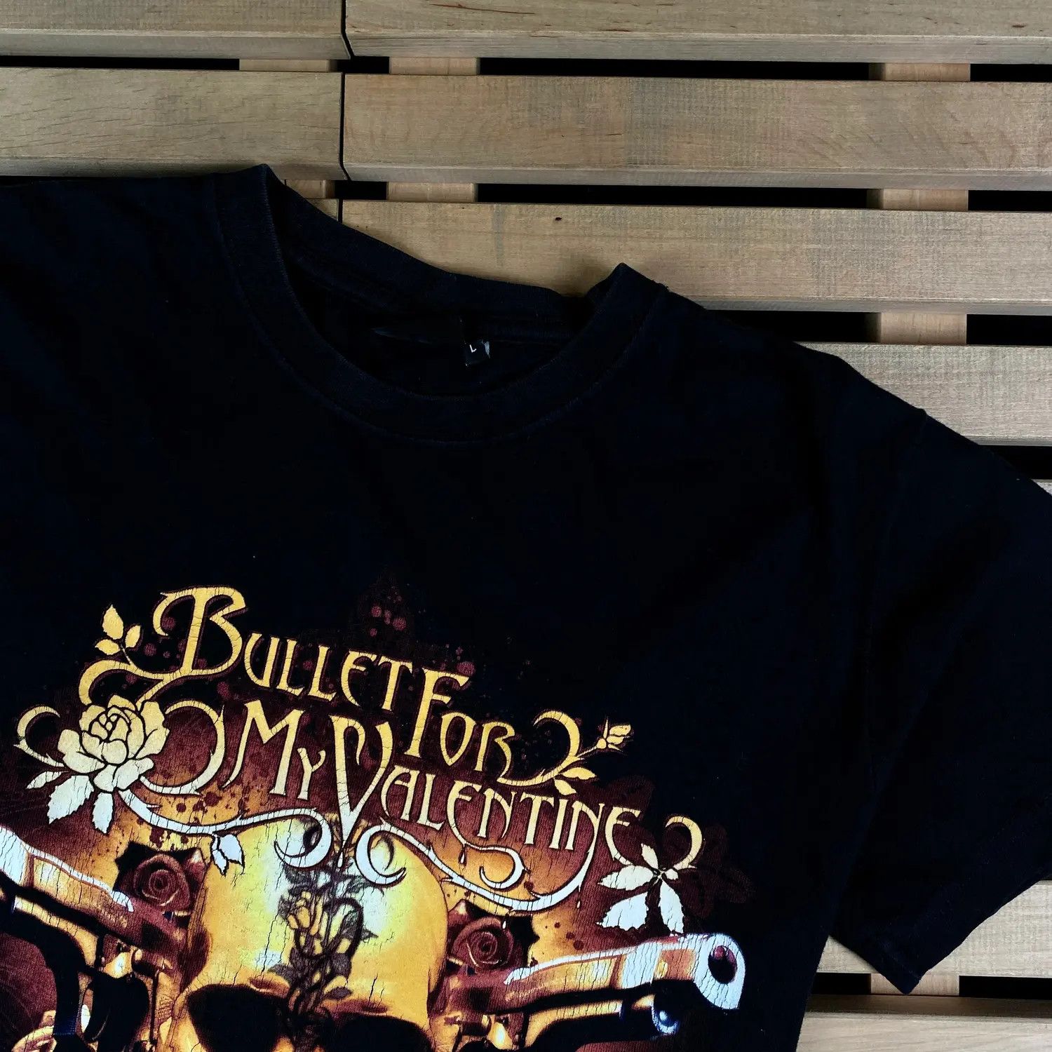 Band Tees Mens Vintage T Shirt Bullet For My Valentine Band Size L Size US L / EU 52-54 / 3 - 2 Thumbnail
