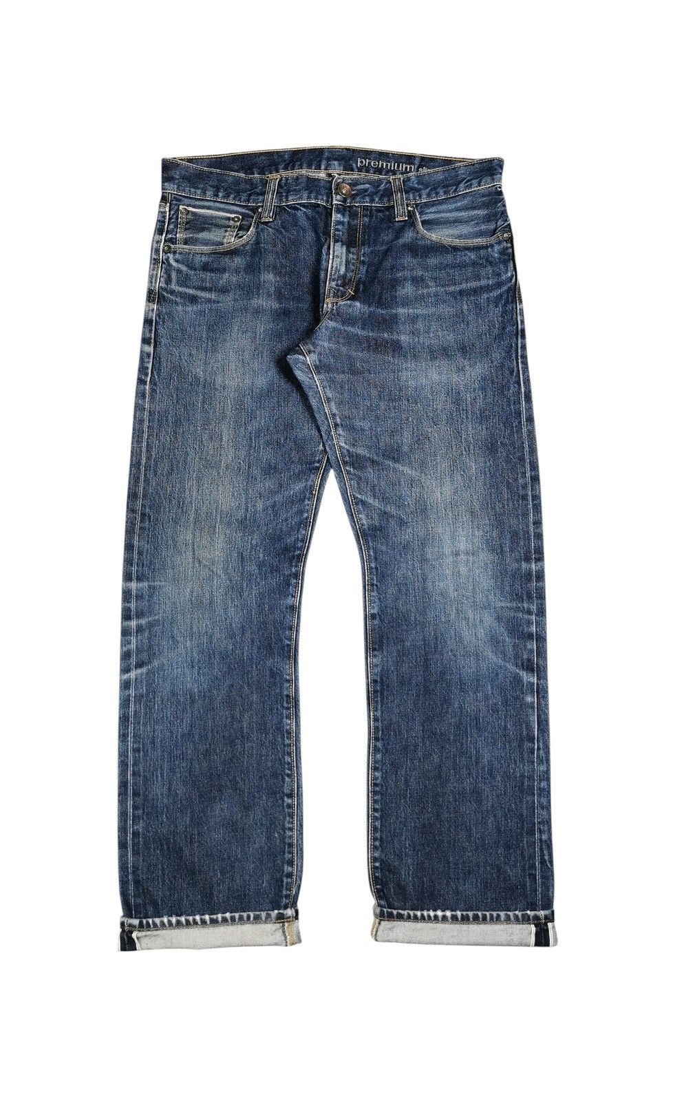 Gap Gap Selvage Premium Straight Jeans Size US 34 / EU 50 - 1 Thumbnail