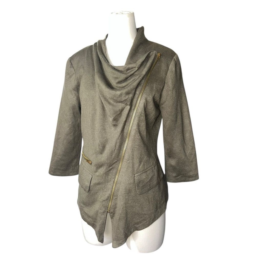 Anthropologie Anthropologie Cartonnier Olive 3/4 Sleeve Jacket Size Larg Size L / US 10 / IT 46 - 6 Thumbnail