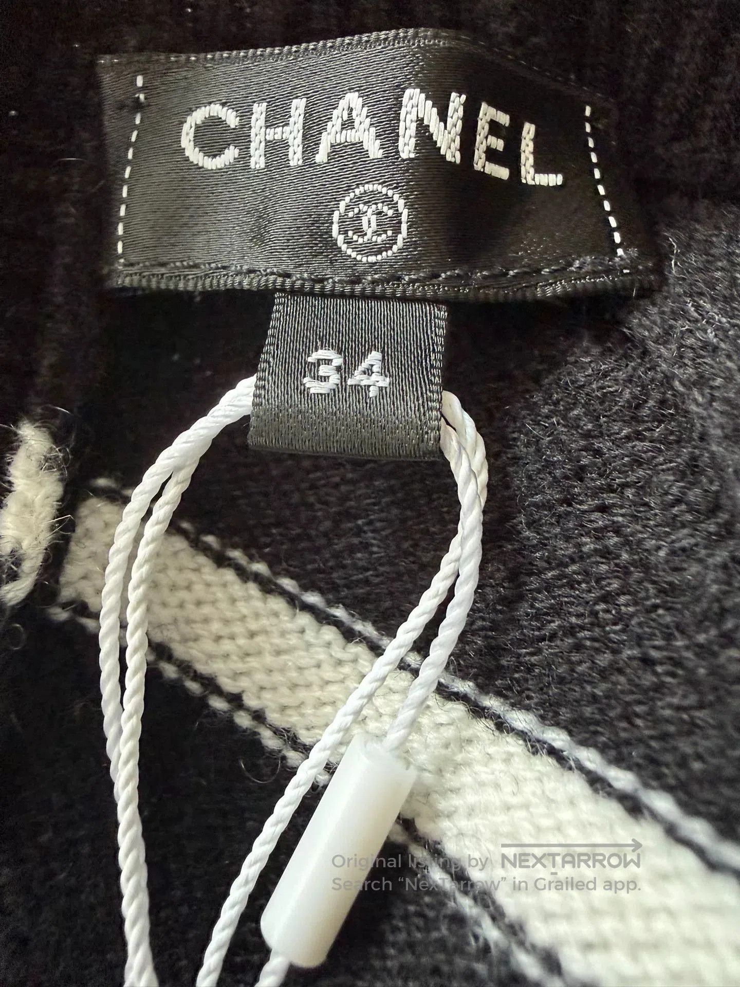 Chanel Chanel 23C Striped Backless Knit Top. Size US XS / EU 42 / 0 - 5 Thumbnail