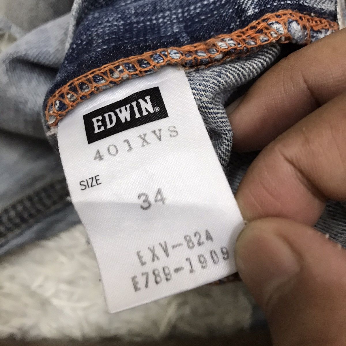 Edwin Vintage Edwin XU-S Distressed Design Jeans Size US 34 / EU 50 - 16 Thumbnail