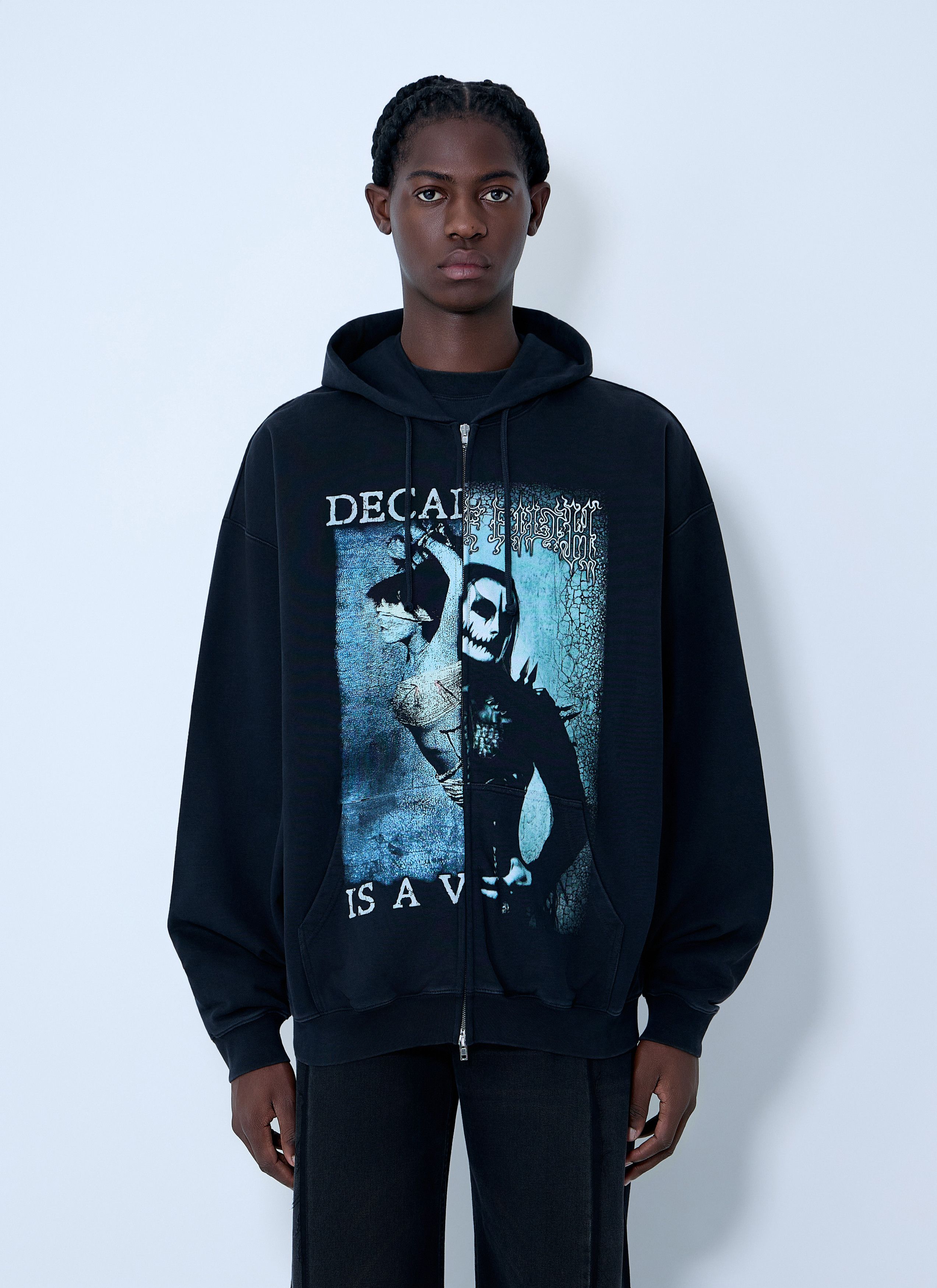 Vetements Cof Cut-Up Zip-Up Hooded Sweatshirt Size US S / EU 44-46 / 1 - 1 Thumbnail