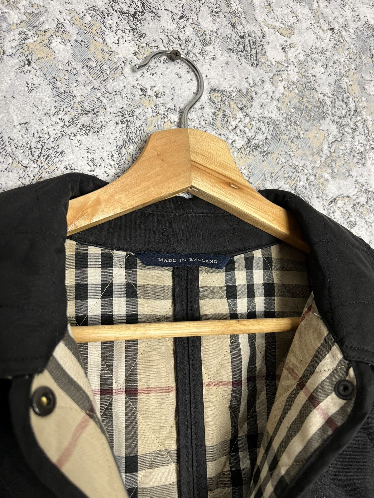 Burberry × Vintage Vintage Burberry London Quilted Coat Black Pattern Jacket Size S / US 4 / IT 40 - 3 Thumbnail