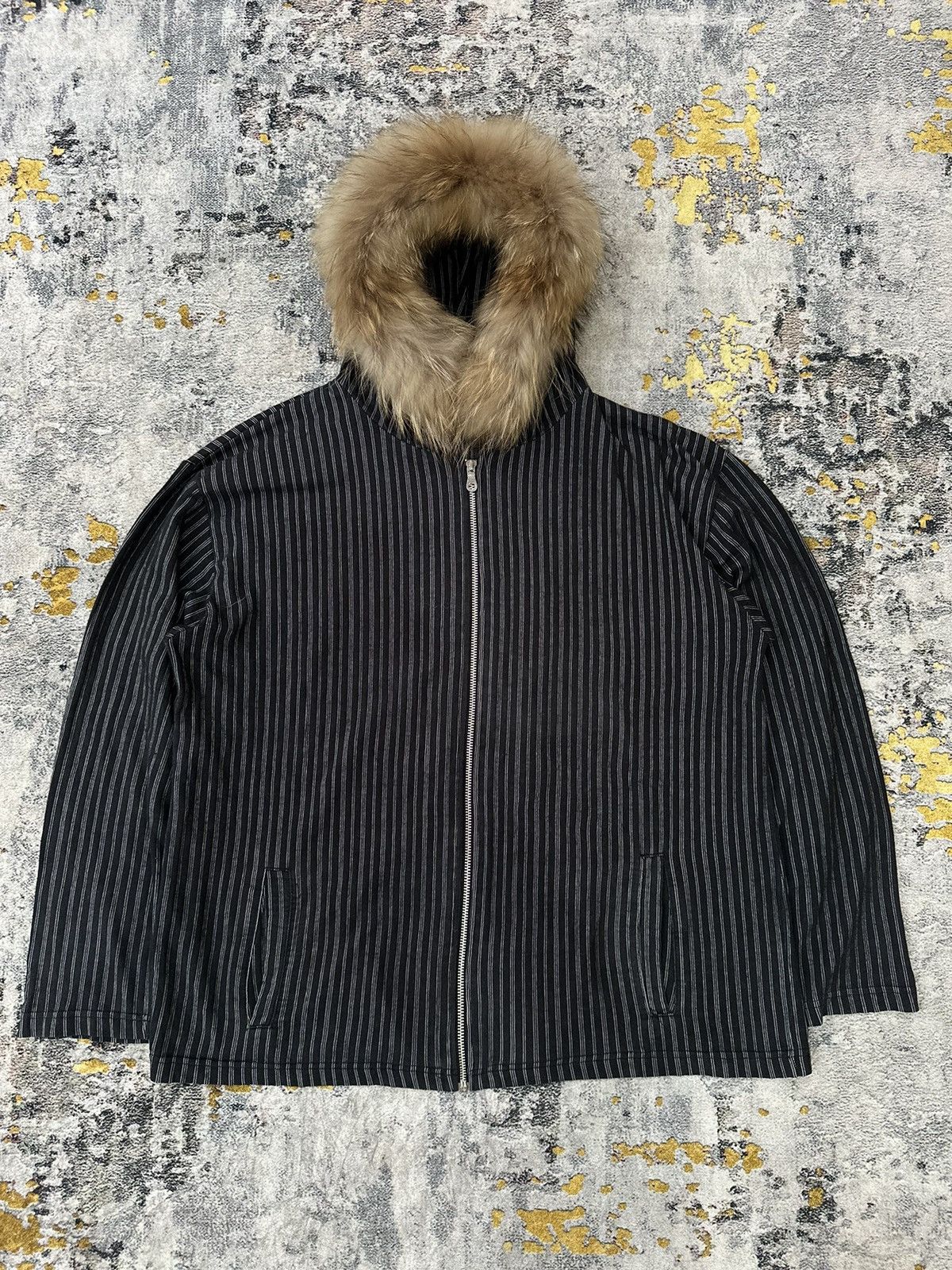 ヴィンテージ！D'HOMME A HOMMEリアルムートンダッフルパーカー