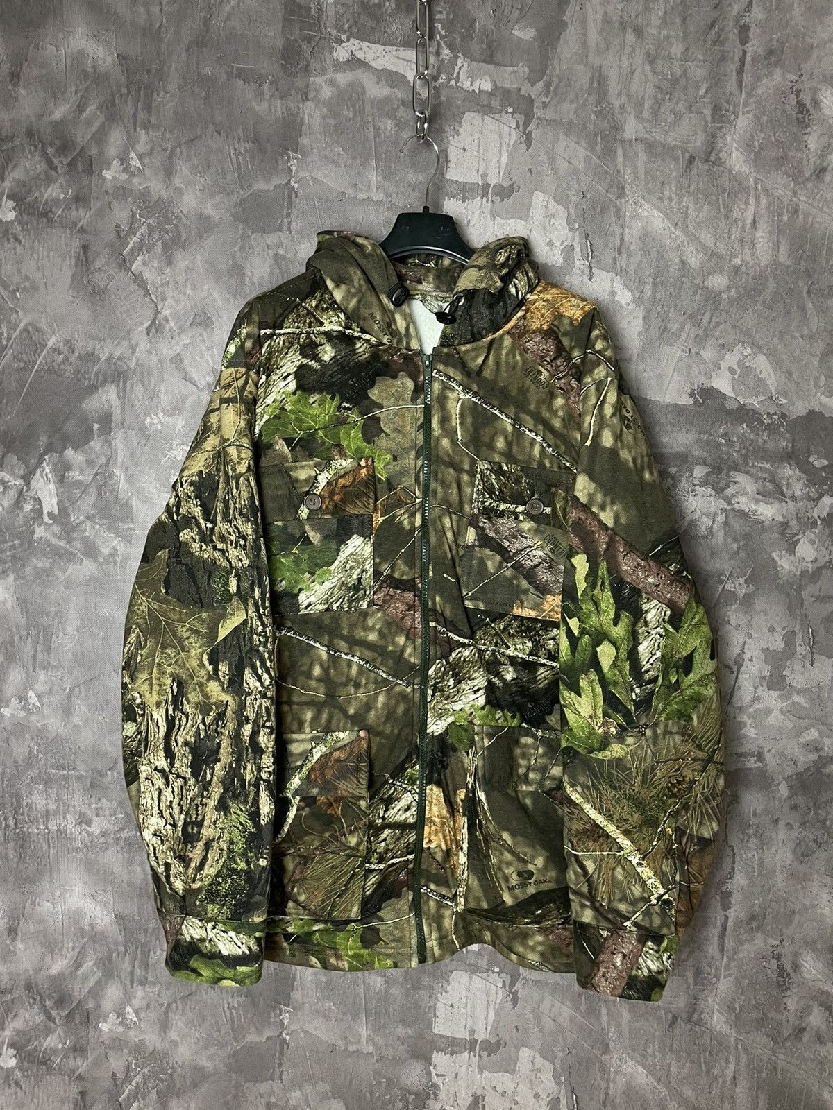 Vintage Y2k Mossy Oak Camo Zip Up Jacket