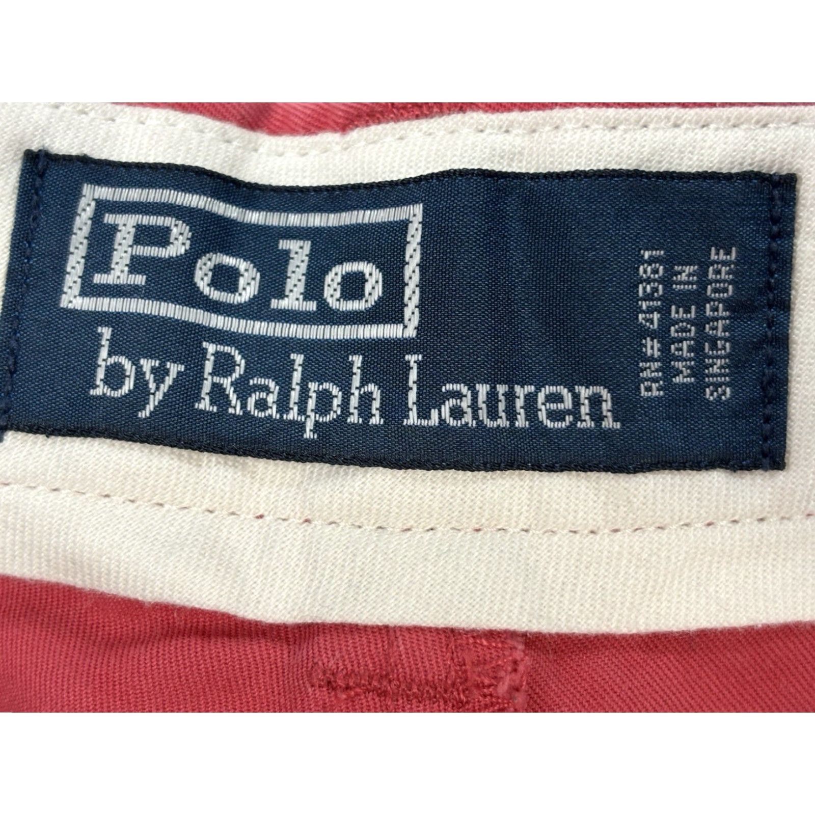 Polo Ralph Lauren VINTAGE Polo Ralph Lauren Chino Pants Men’s 38x32 Pink Pleated Cuffed Preppy Resort Mens Size US M / EU 48-50 / 2 - 6 Thumbnail