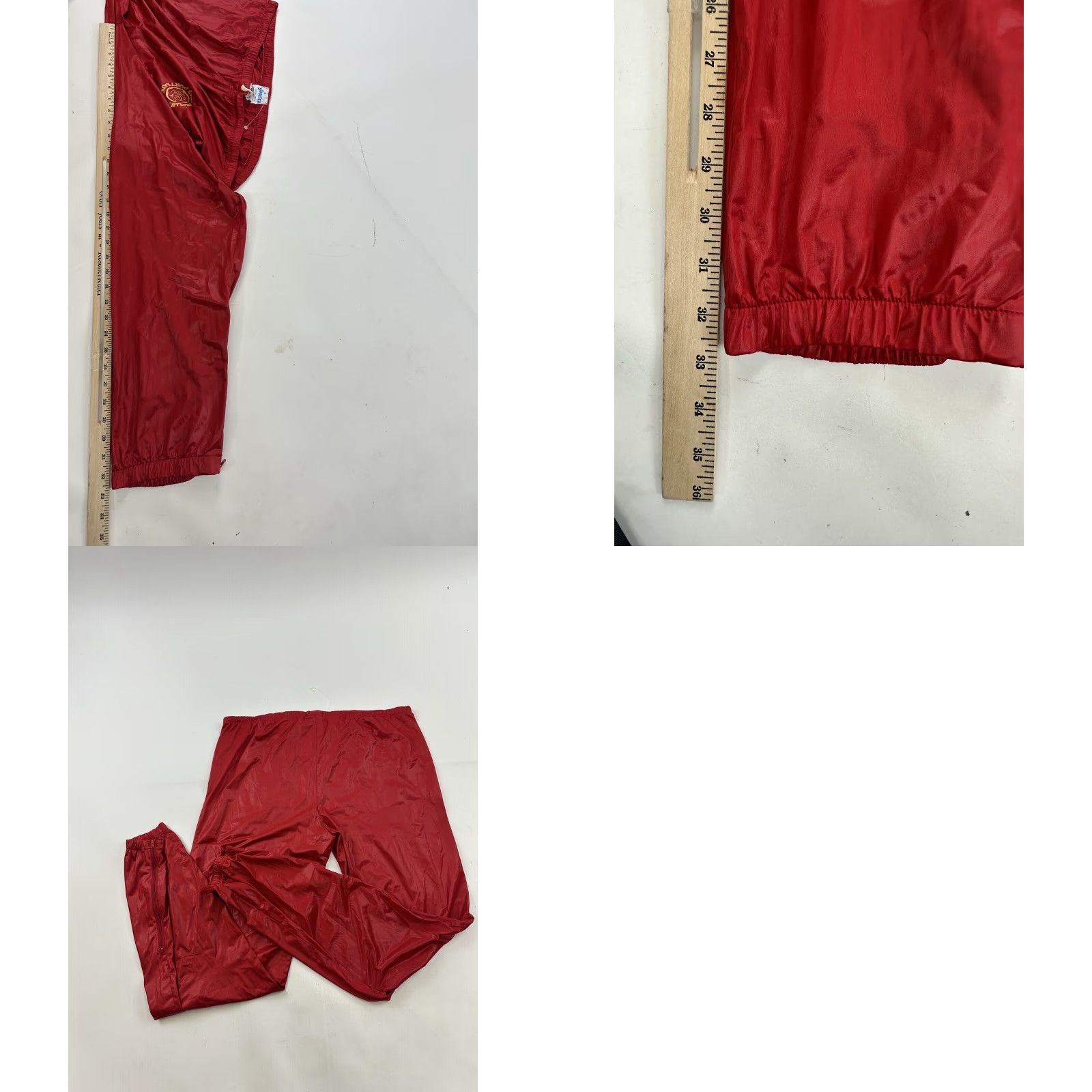Vintage VINTAGE Portland Marathon Windbreaker Pants Mens L Red Sportco USA Run Jog Activewear Size US 33 - 8 Thumbnail