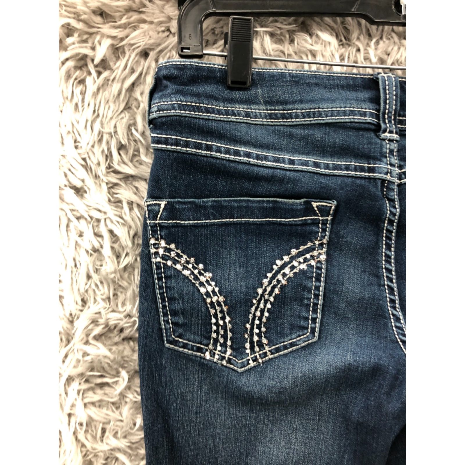 Vintage inc Denim Skinny Jeans Size 6 Womens Mid Rise Dark Wash Blue Denim Size 28" / US 6 / IT 42 - 7 Thumbnail