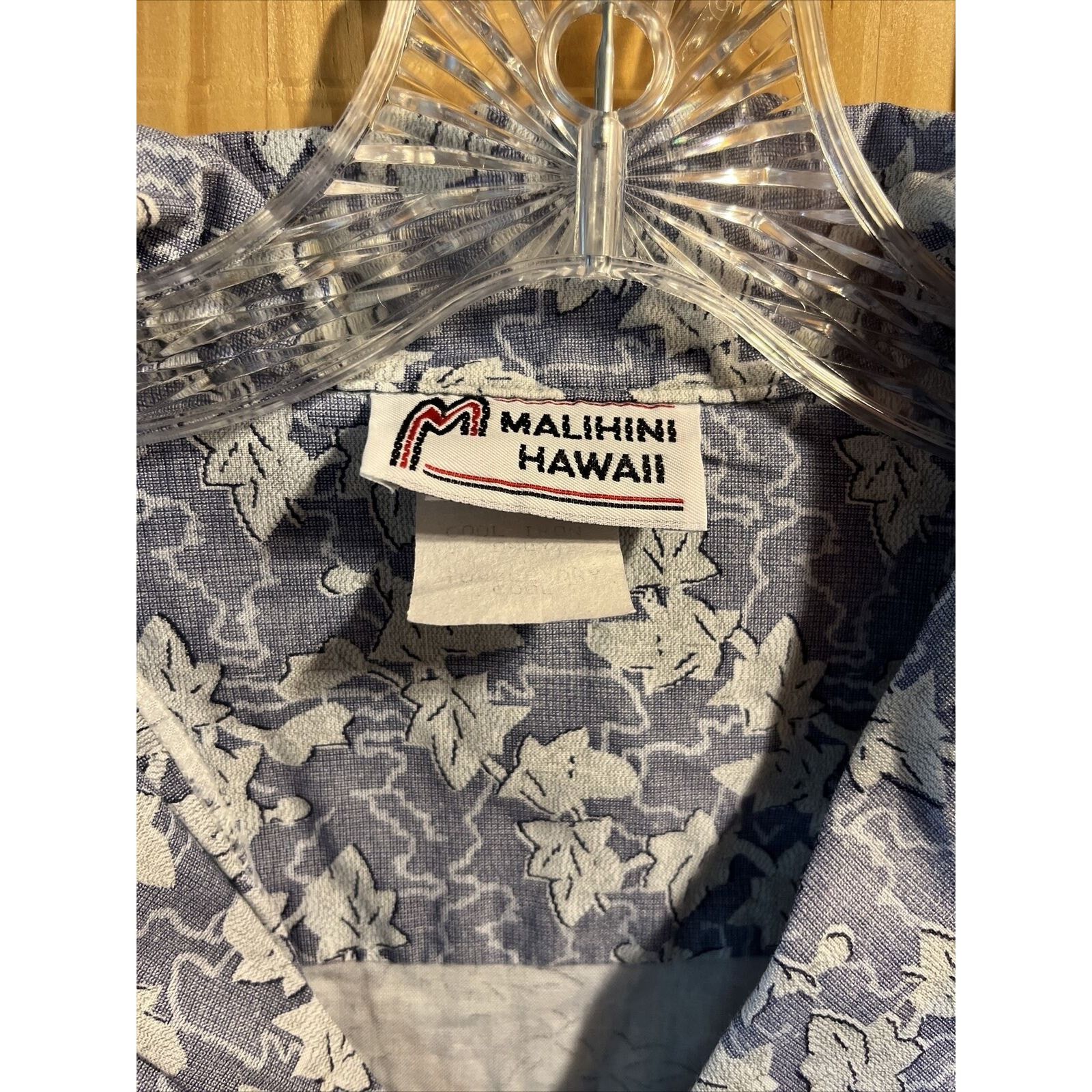 Other Malihini VTG Men’s L Blue Gray Floral Cotton Hawaiian Shirt Size US L / EU 52-54 / 3 - 3 Thumbnail