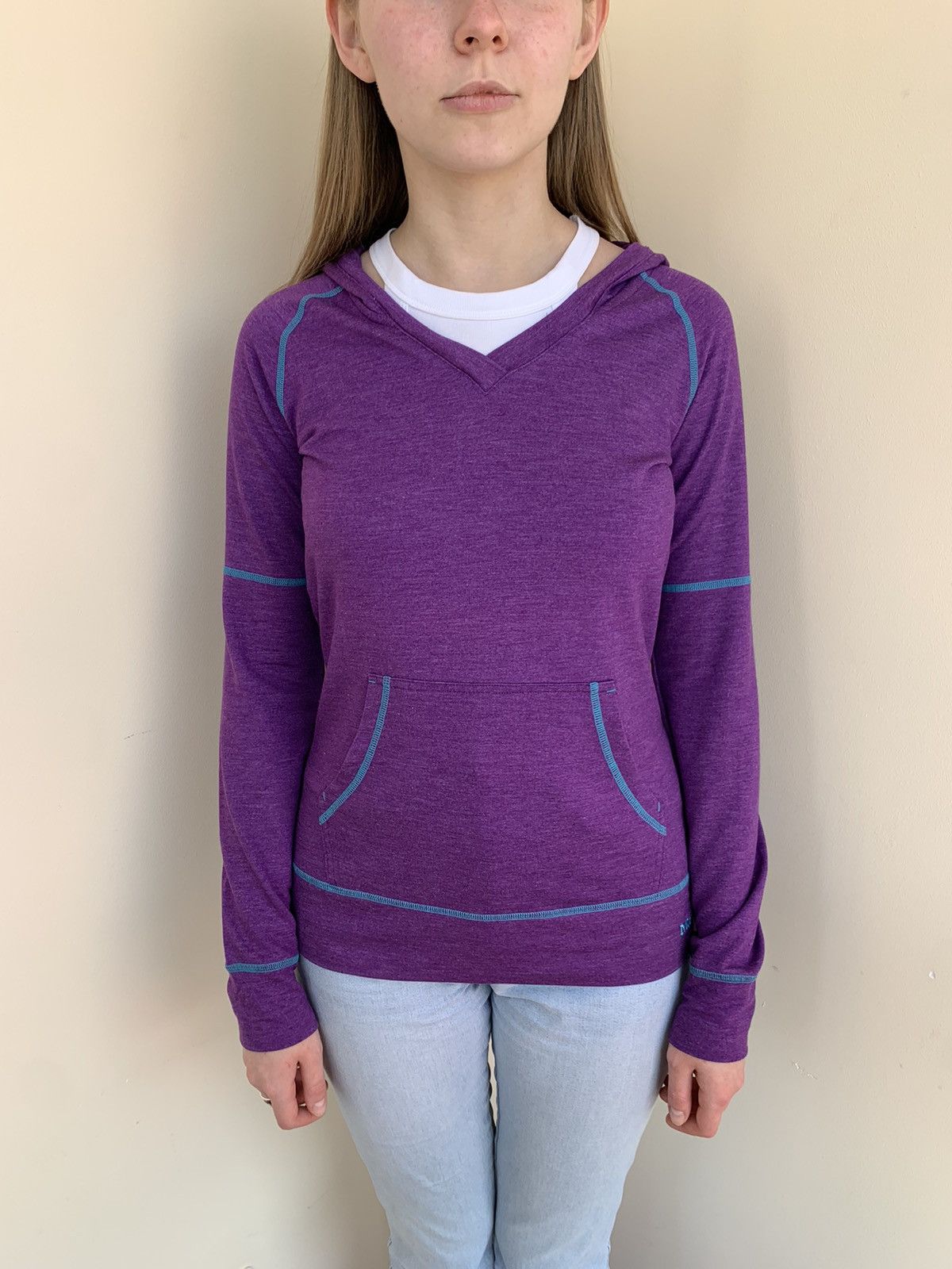 Marmot Marmot V-Neck Lightweight Polyester Tencel Hoodie Size XS / US 0-2 / IT 36-38 - 3 Thumbnail