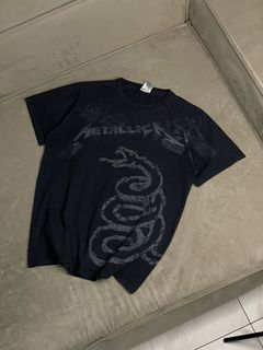Metallica Tour T-shirt Vintage Rare Faded Black Tee Shirt in 