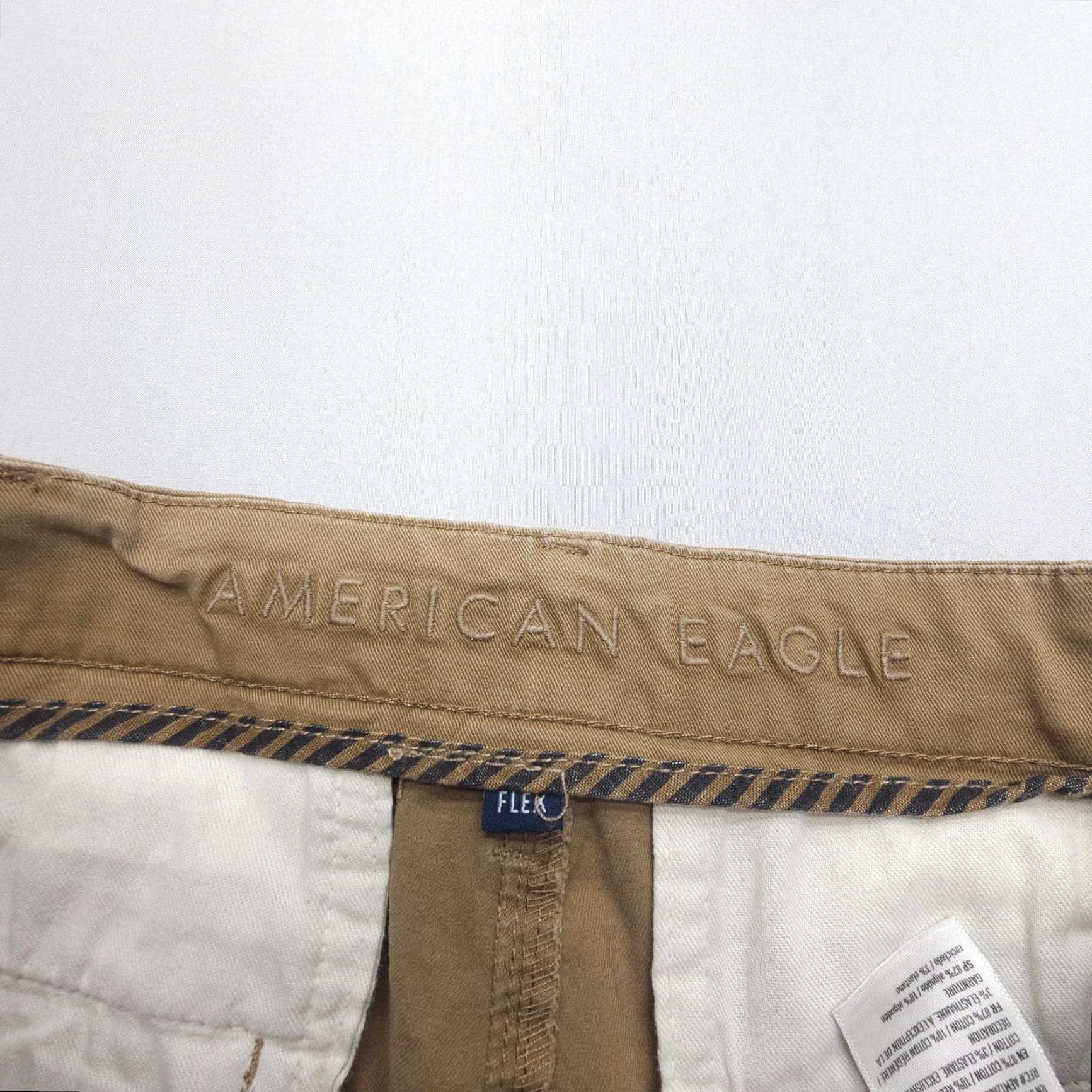 American Eagle Outfitters American Eagle Outfitters Mens Chino Pants 32 Regular Brown Twill Straight Inseam 30" Vintage No Size US 32 / EU 48 - 6 Thumbnail