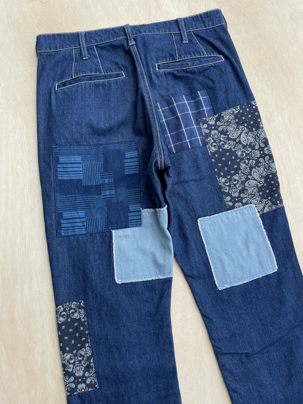 Hysteric Glamour Kapital Style Unstudied Bandana Patchwork Jeans Size US 31 - 4 Thumbnail