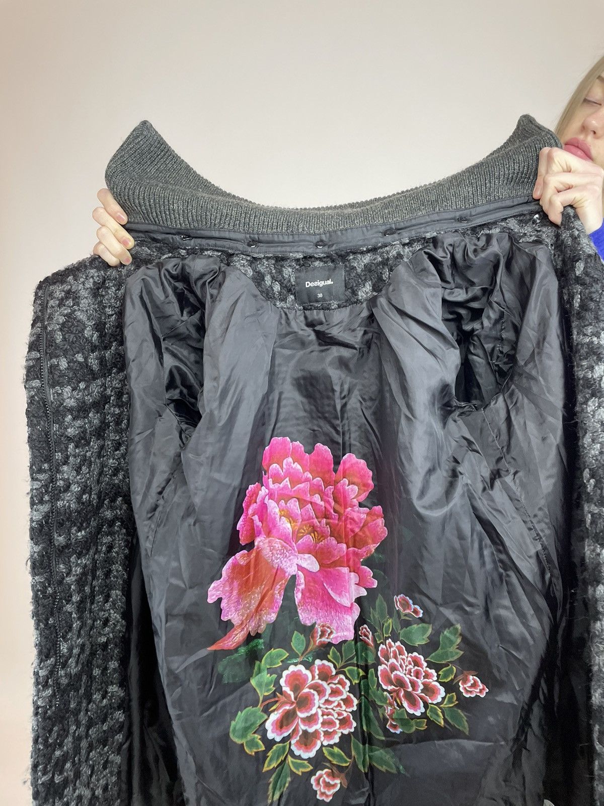 Desigual Desigual Tweed Wool coat Women’s size 38 Size XS / US 0-2 / IT 36-38 - 10 Thumbnail
