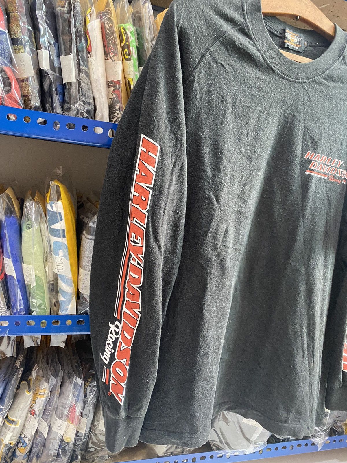 Vintage HARLEY DAVIDSON RACING TSHIRT Size US M / EU 48-50 / 2 - 4 Thumbnail