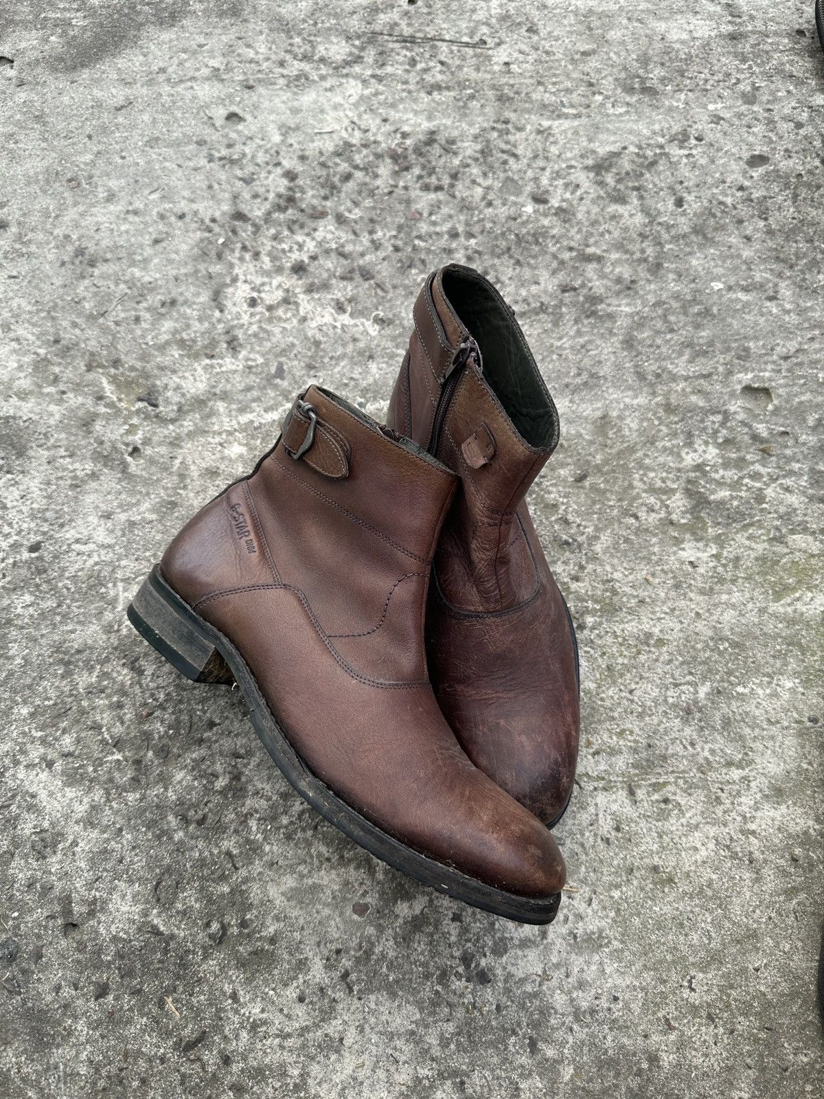 G-Star Y2K G-Star Raw Leather Casual Boots Streetwear Rare Cowboy 8 Size US 8 / EU 41 - 1 Thumbnail
