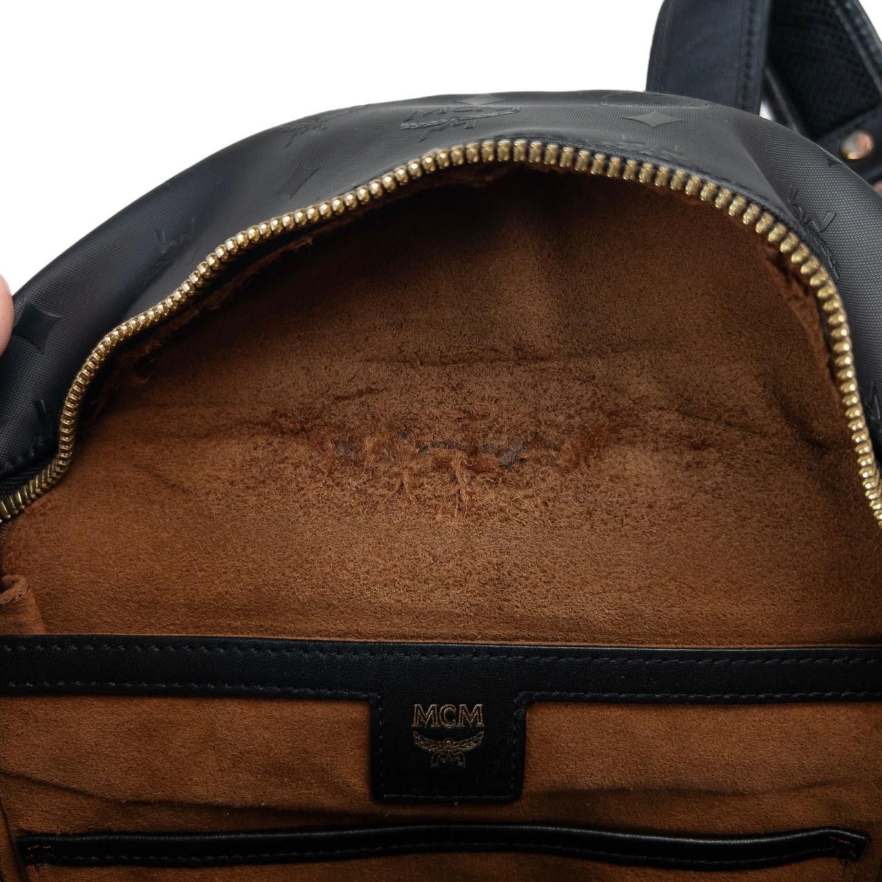 MCM Vintage MCM Monogram Leather Backpack Size ONE SIZE - 5 Thumbnail