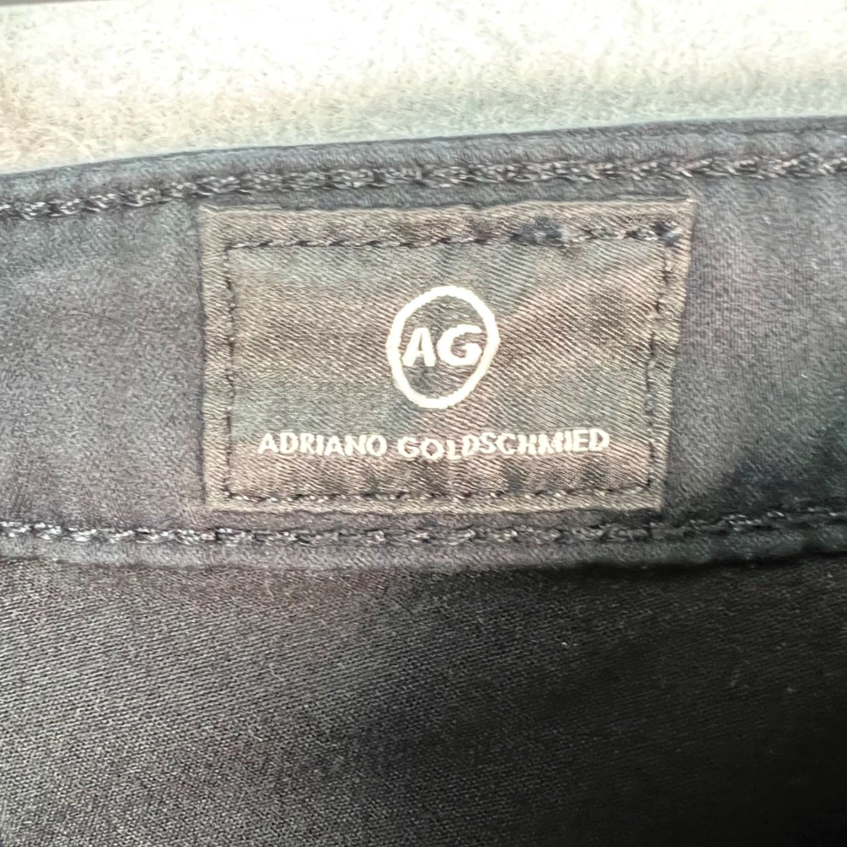Vintage AG Adriano Goldschmied Jeans Womens 27 The Prima Crop Mid-Rise Cigarette Black Size 28" / US 6 / IT 42 - 3 Thumbnail