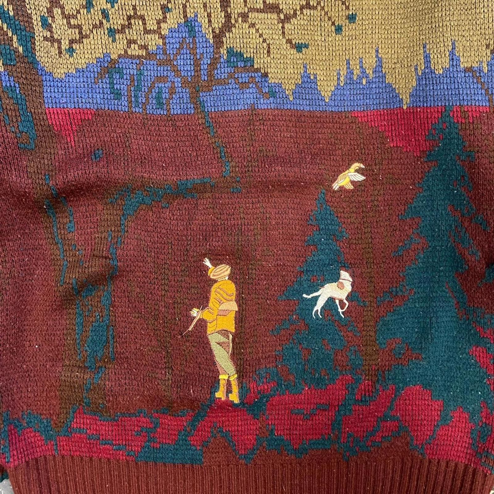 Sears Vintage 90s Sears Duck Hunting Knit Size US L / EU 52-54 / 3 - 2 Thumbnail
