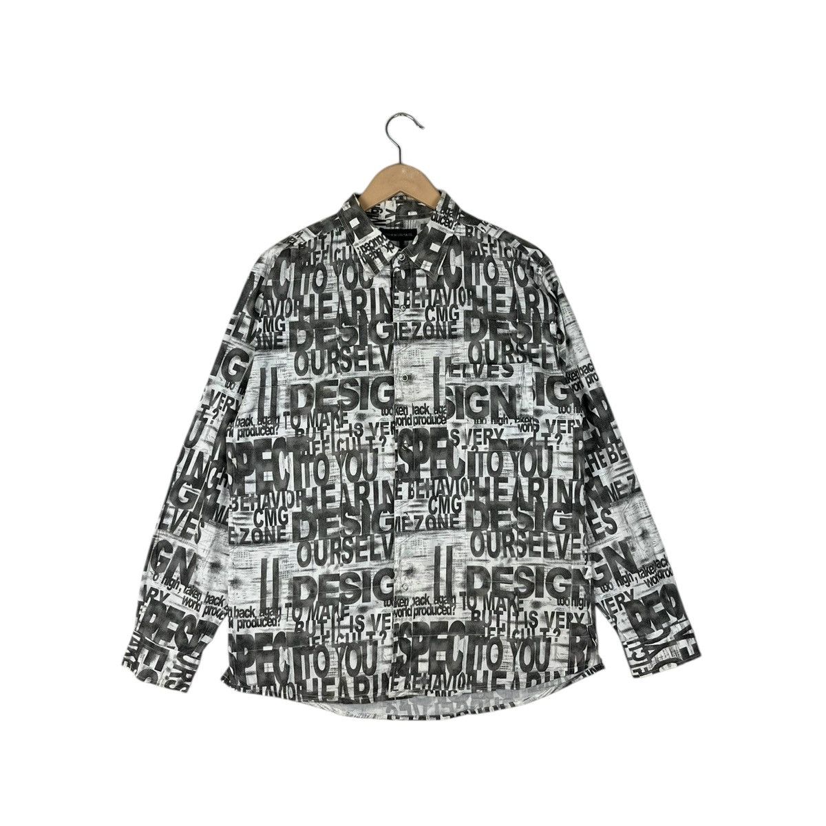 Hysteric Glamour × Japanese Brand Japanese Brand Commontage Poem Alloverprint Button Up Size US L / EU 52-54 / 3 - 1 Thumbnail