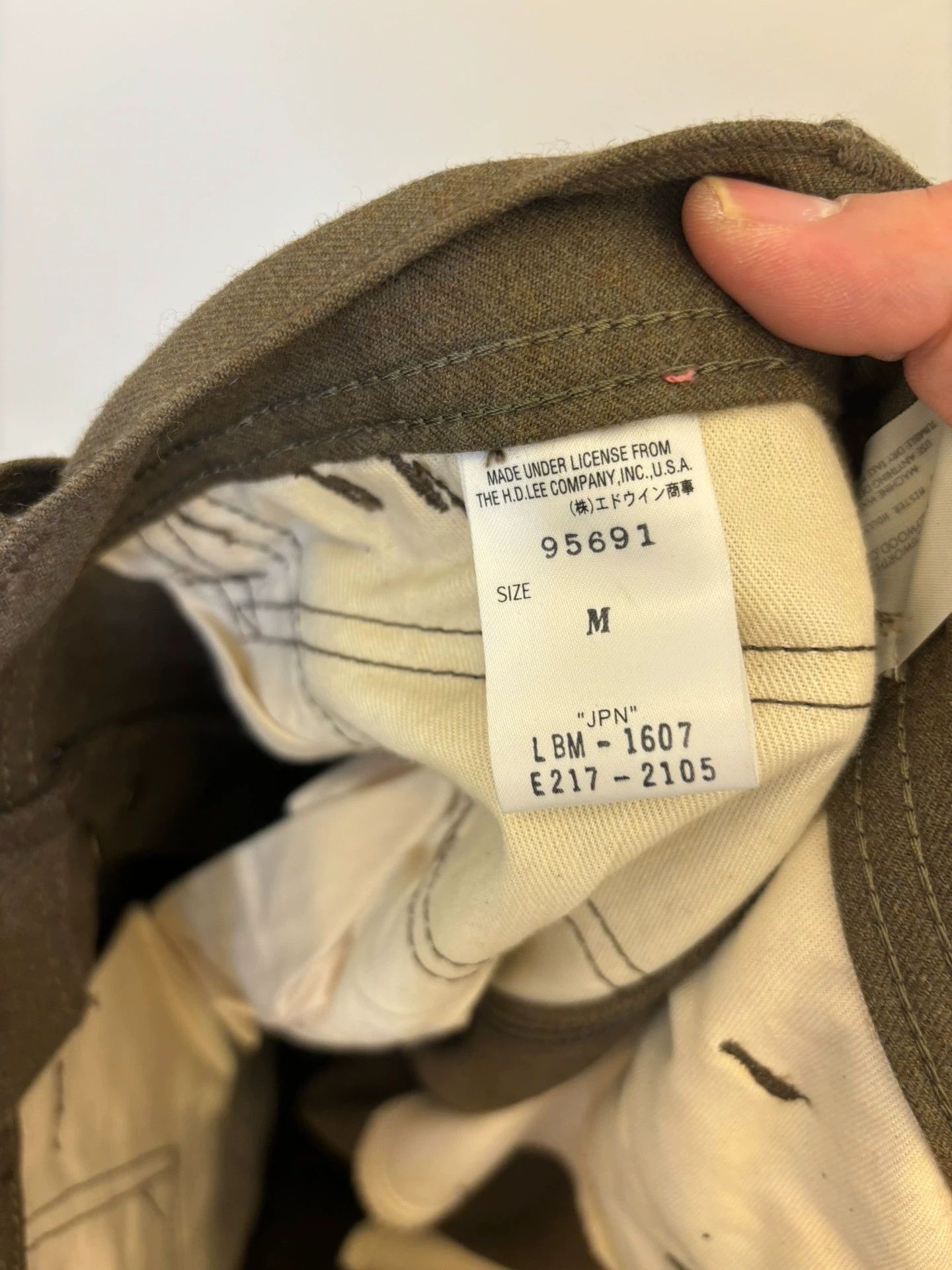 N.Hoolywood n.hoolywood x Lee Sturdy Worsted Wool Pants M 99% New Size US 32 / EU 48 - 6 Thumbnail