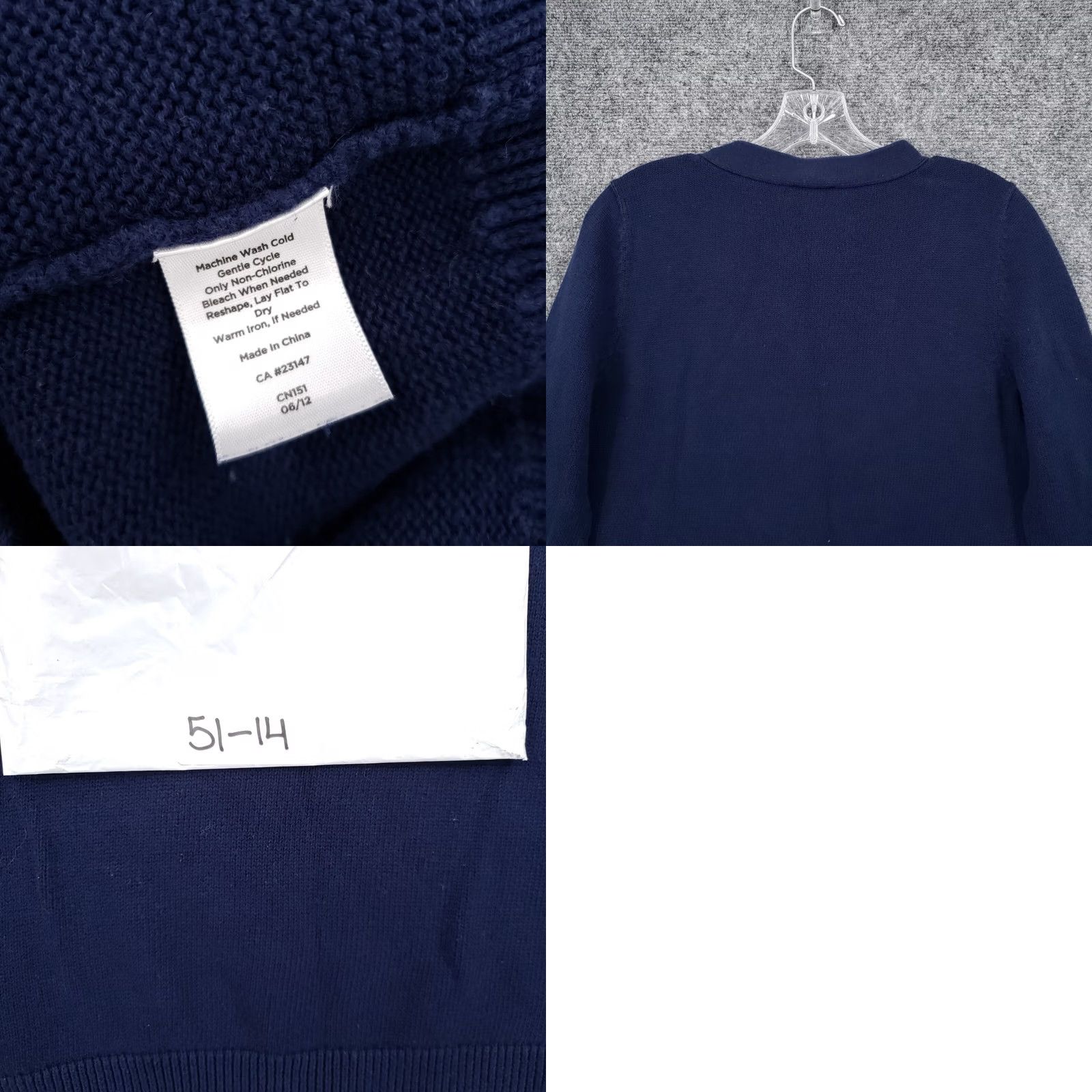 Talbots Talbots Sweater Womens L Blue 3/4 Sleeve Pullover Crew Neck Knit Jumper Shirt Pullover Mens Womens Girls Size L / US 10 / IT 46 - 8 Thumbnail