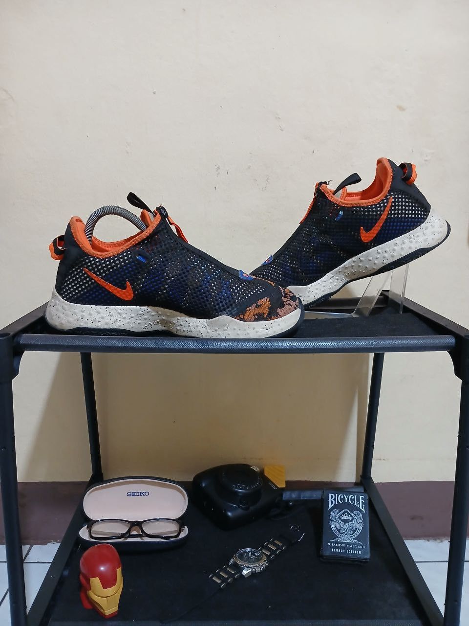 Nike x PG Paul George Digi Camo Orange Basketball Shoes