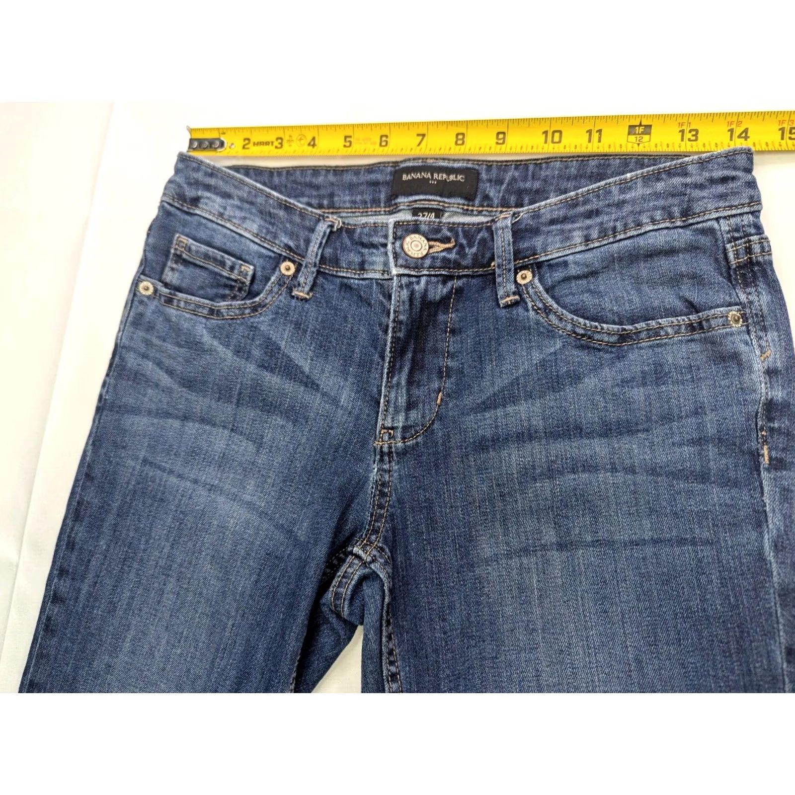 Banana Republic Banana Republic Jeans Women 24/7 True 28x23 Crop Denim Capris Straight Leg Size 28" / US 6 / IT 42 - 6 Thumbnail