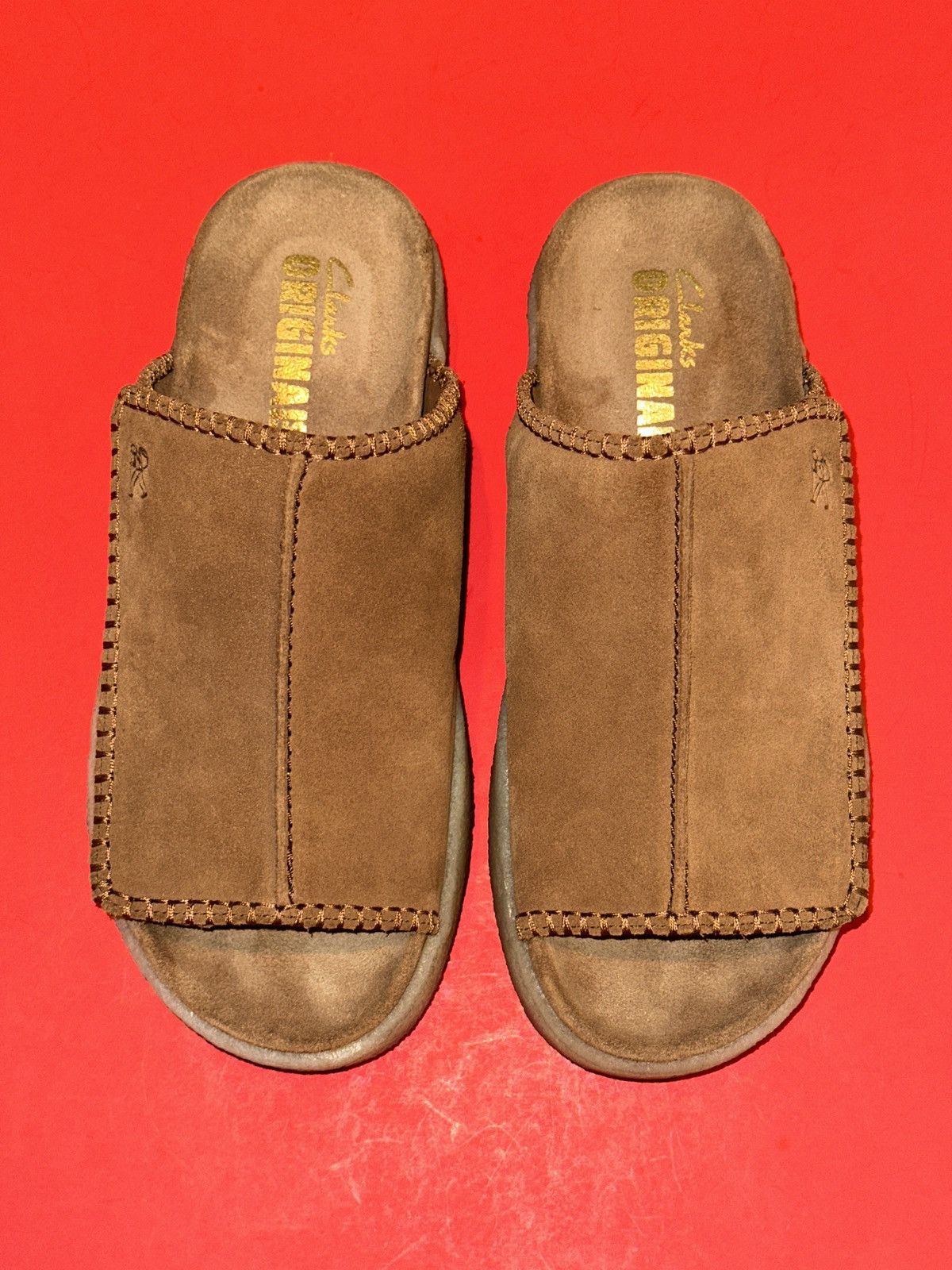 Clarks Clarks Overleigh Cola Suede Slip On Sandals Slides Men 8 US Size US 8 / EU 41 - 1 Thumbnail