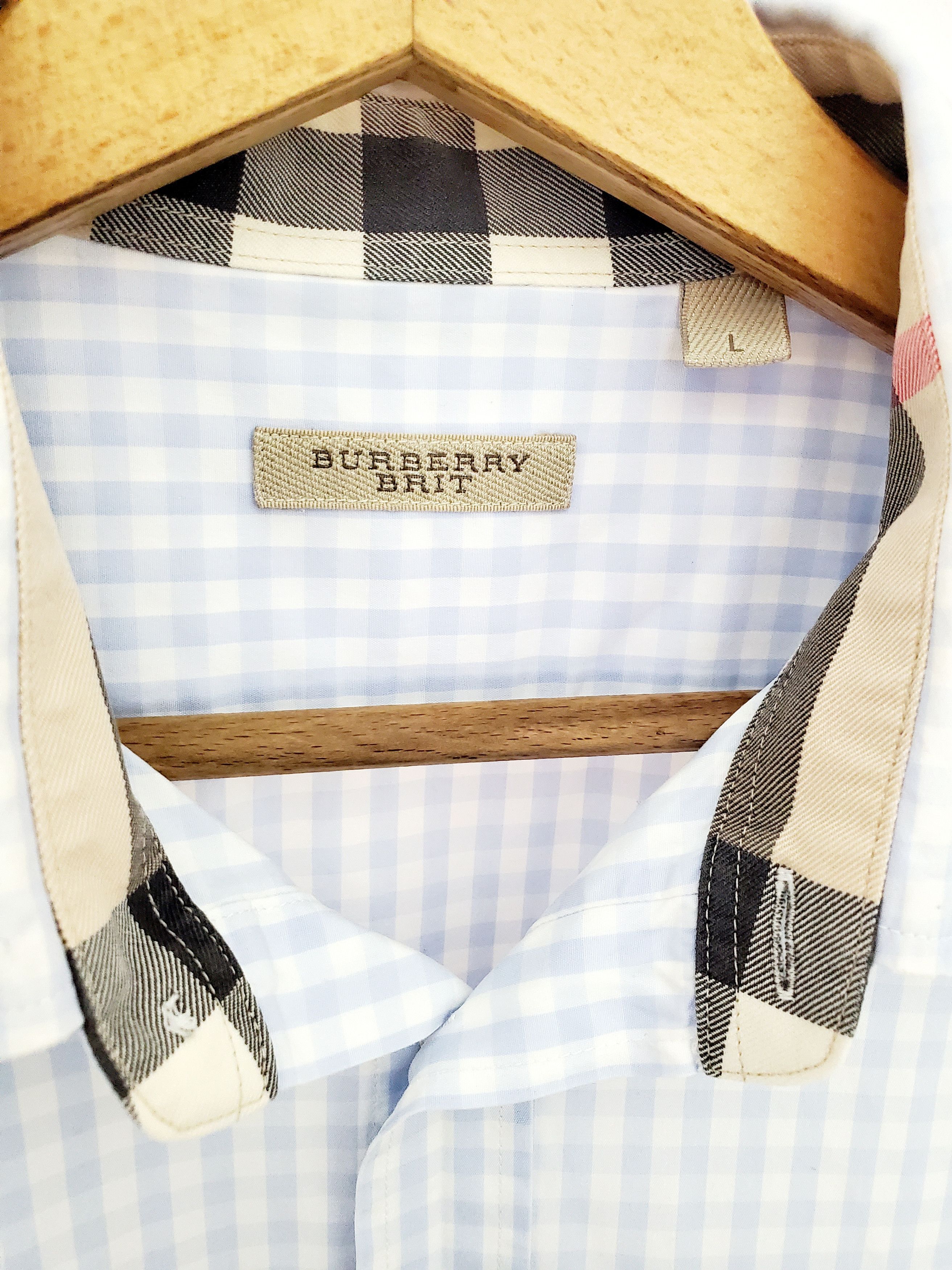 BURBERRY BRIT Gingham Check Shirt 90s size L