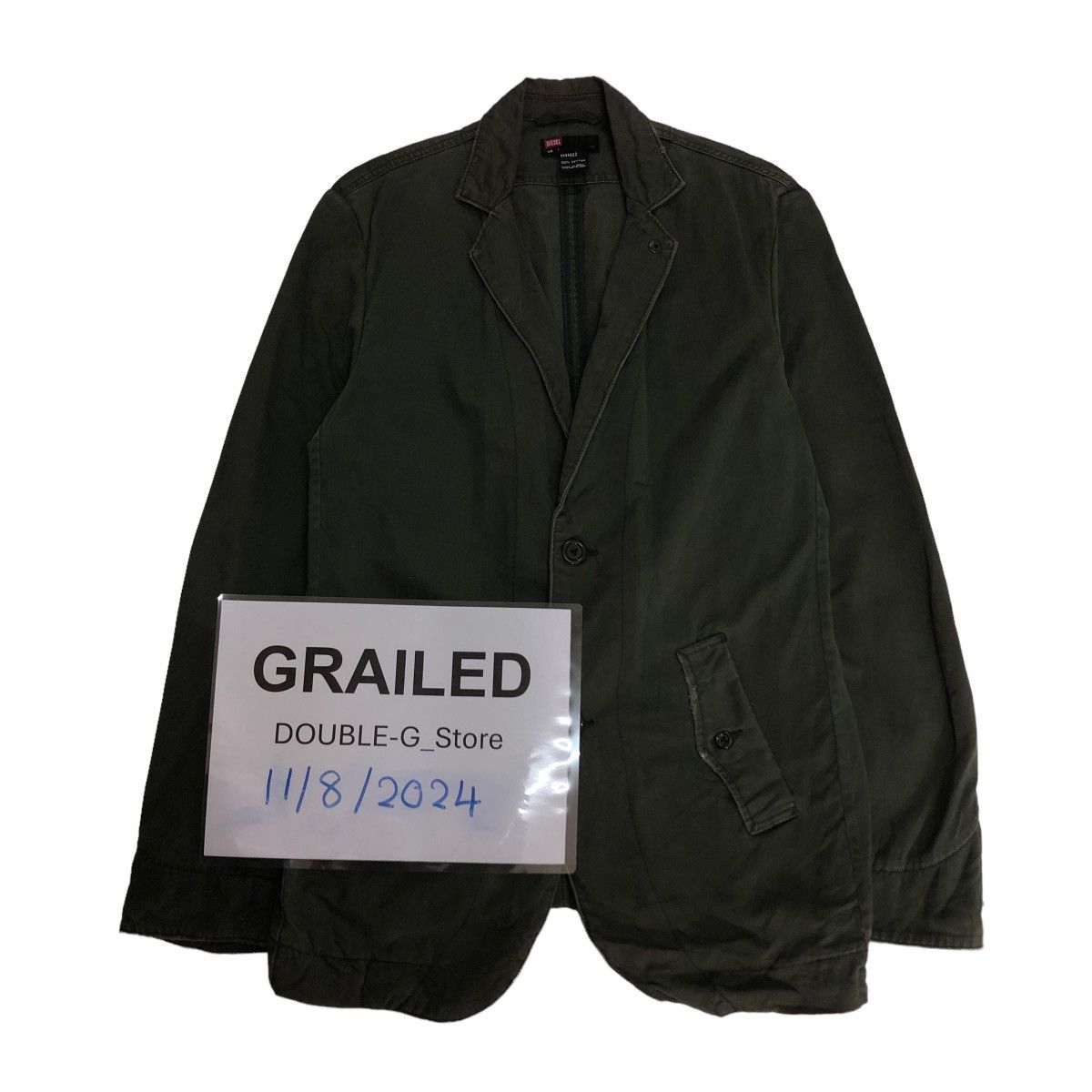 Diesel 📌VINTAGE CHORE MILITARY JACKET DIESEL BIKER Size US L / EU 52-54 / 3 - 1 Thumbnail
